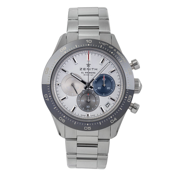 Zenith Chronomaster chronographe acier automatique montre pour hommes 03.3100.3600/69.M3100 LP: 12000EUR  [2504033]
