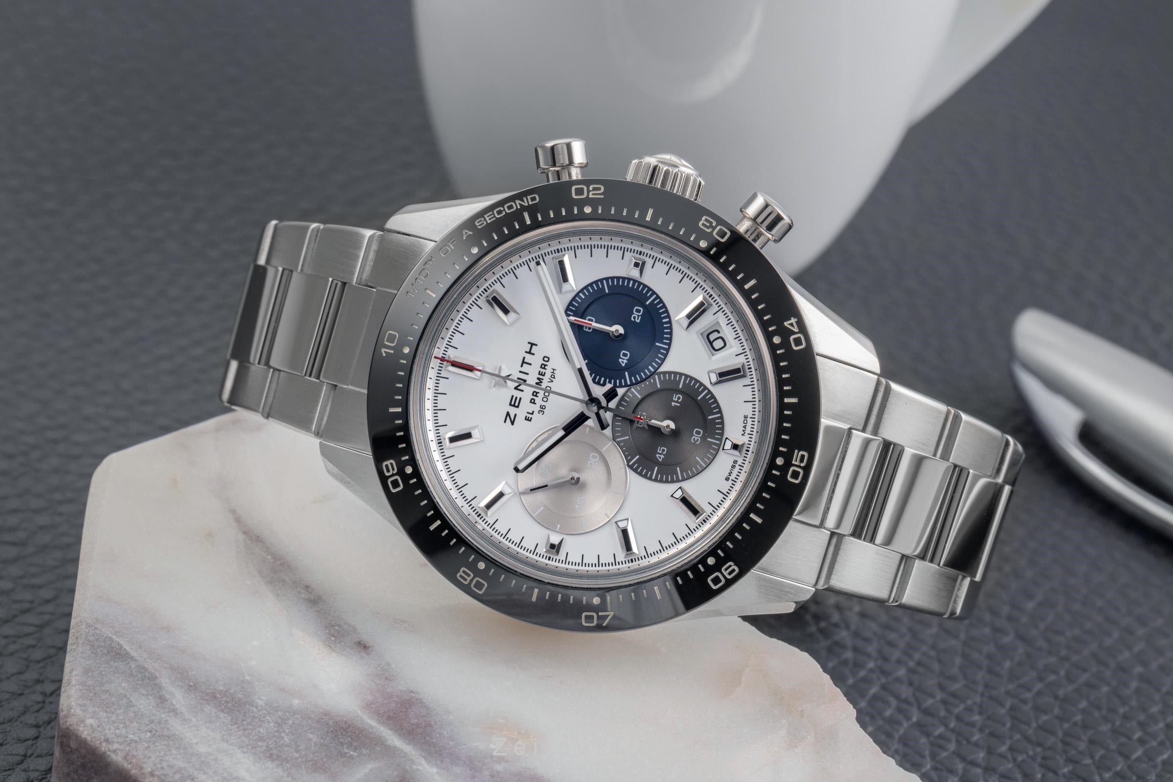 帝 Zenith El Primero 41mm White Dial Watch Ref# 03.3100.3600/69.M3100