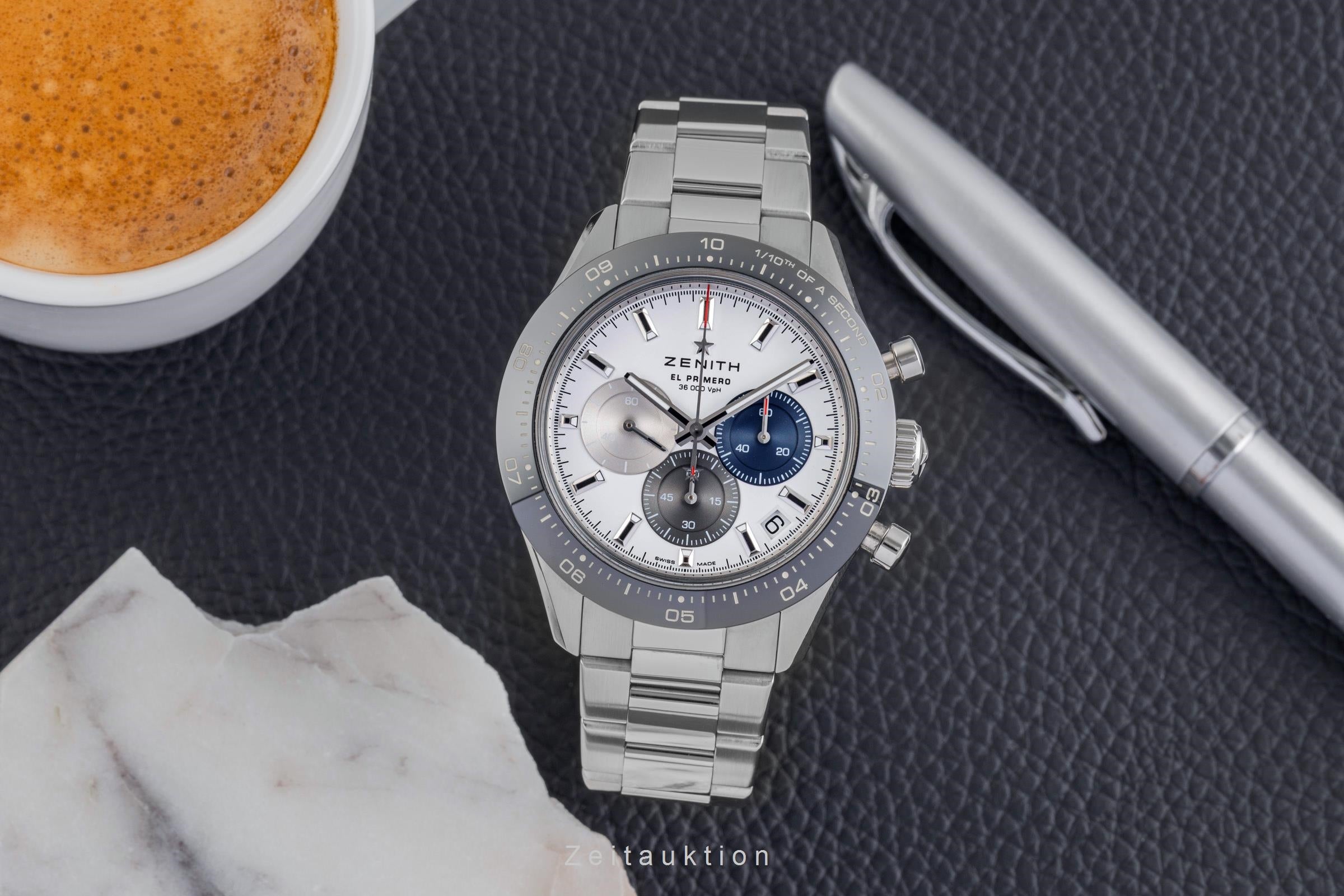 Zenith Chronomaster chronographe acier automatique montre pour hommes 03.3100.3600/69.M3100 LP: 12000EUR  [2504033]