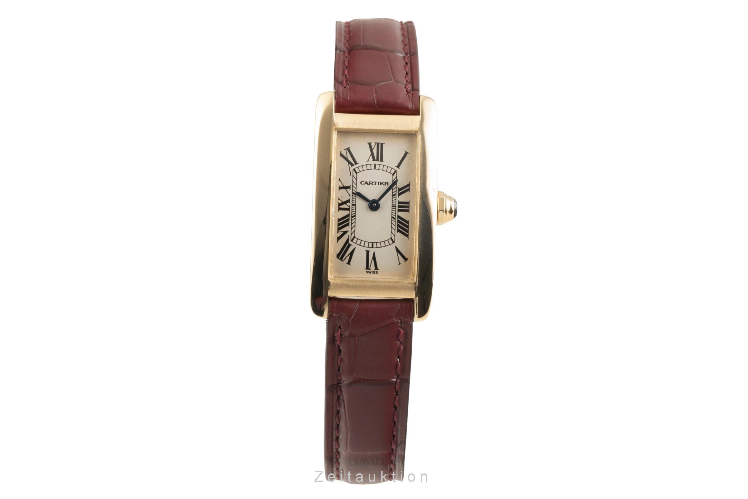 Cartier Tank Américaine 18 ct gold quartz Kal. 157 Ref. W2601556