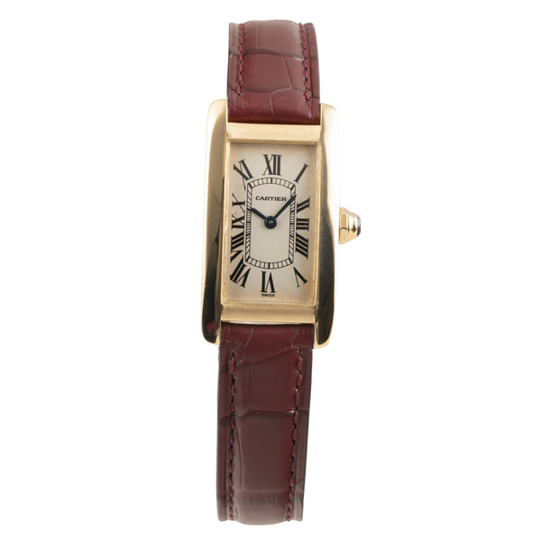 Cartier Tank Américaine or 18 ct quartz montre pour femmes W2601556, 1710  [2504040]