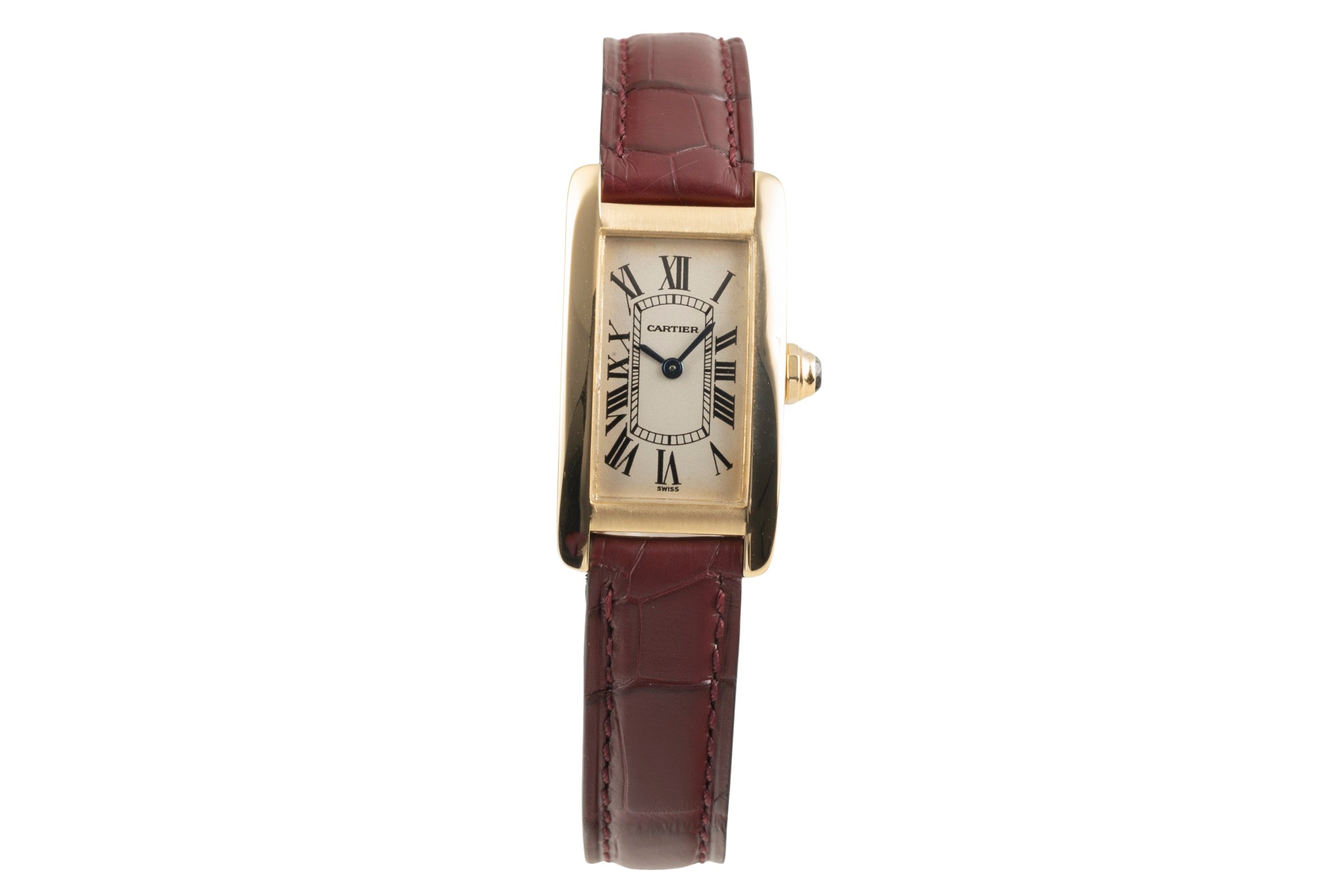 Cartier Tank Américaine or 18 ct quartz montre pour femmes W2601556, 1710  [2504040]
