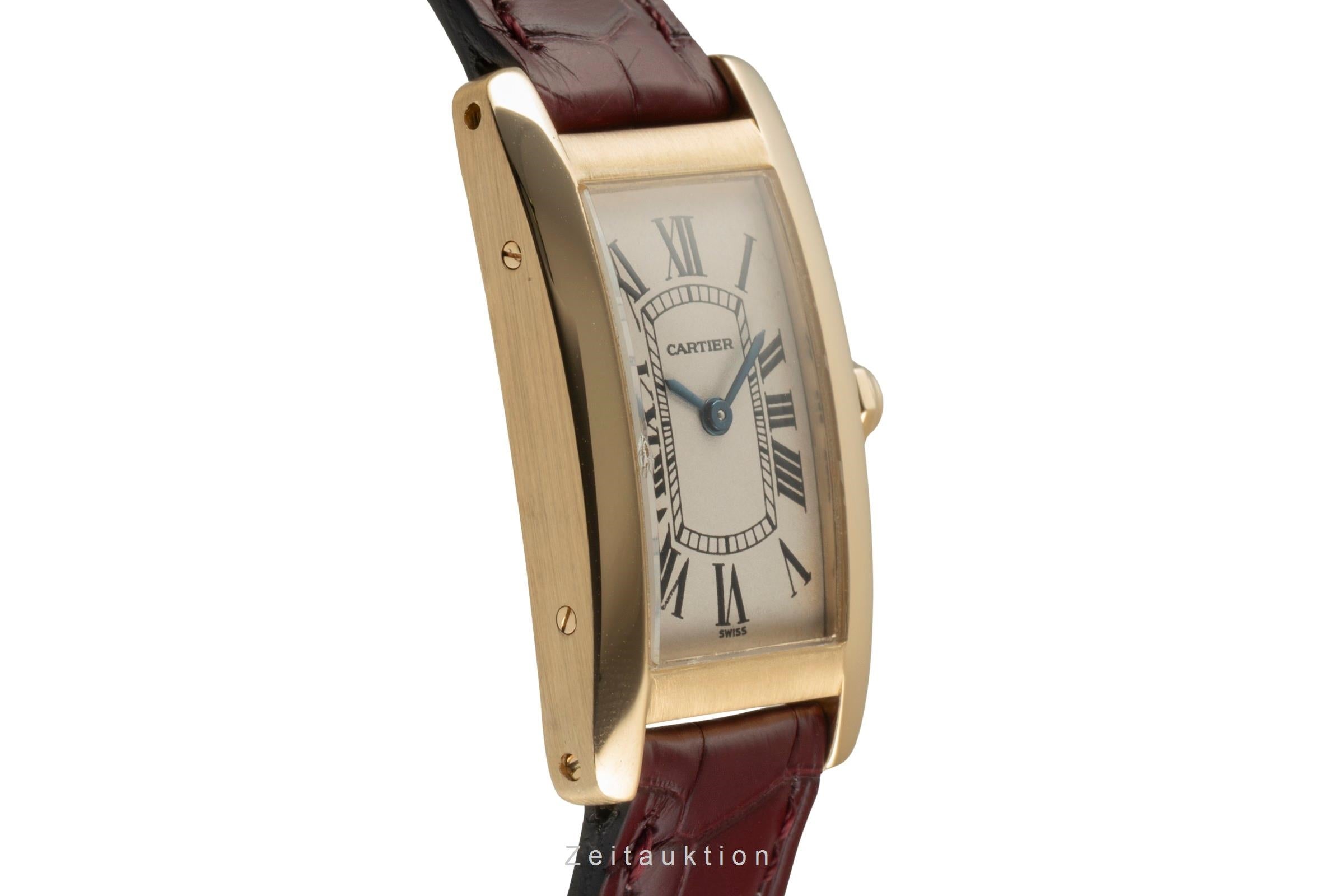 Cartier Tank Américaine or 18 ct quartz montre pour femmes W2601556, 1710  [2504040]