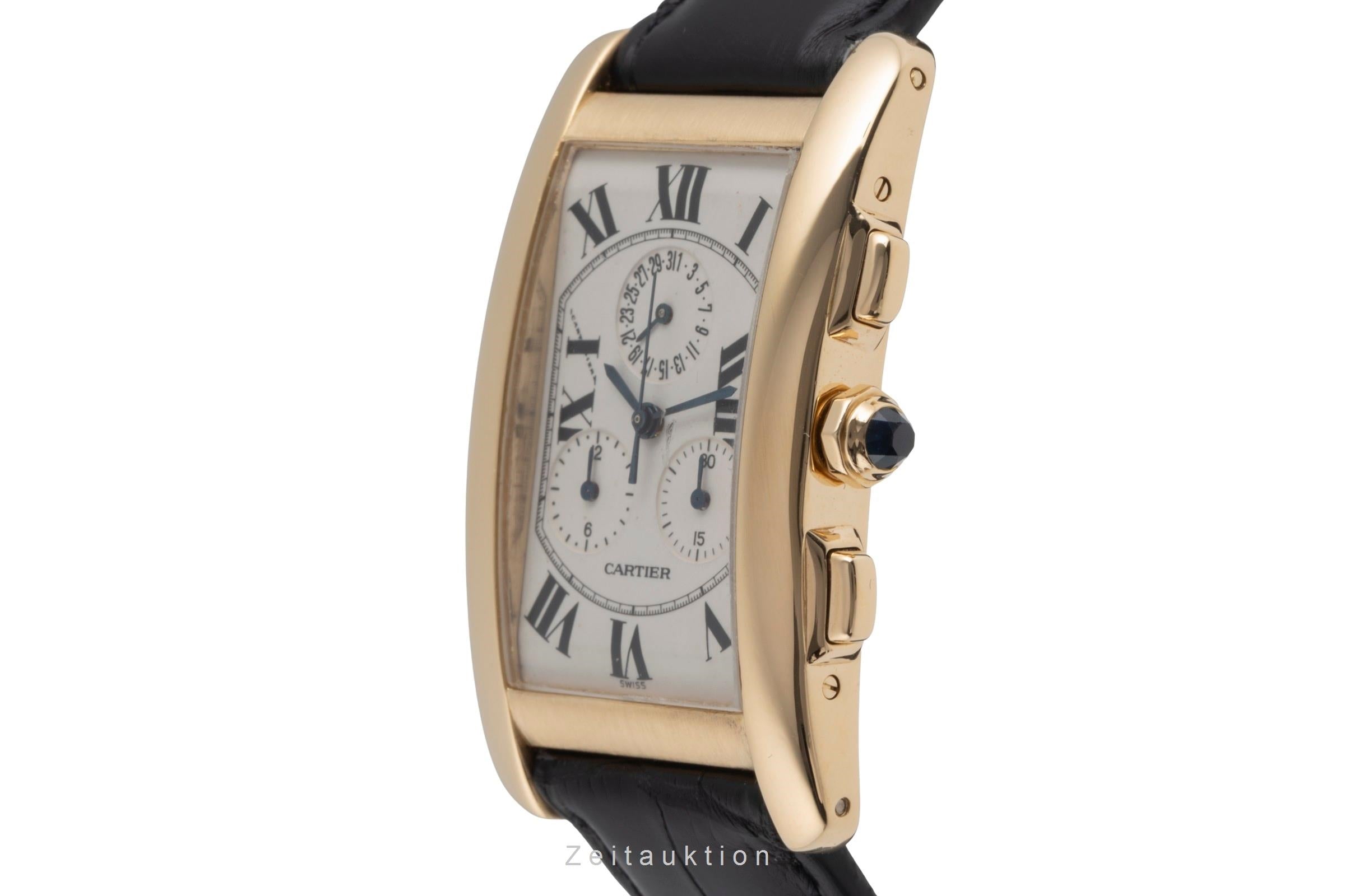 Cartier Tank Américaine LM Chronograph 18k Gold Herrenuhr Ref. W2601156 1730 [2504041]