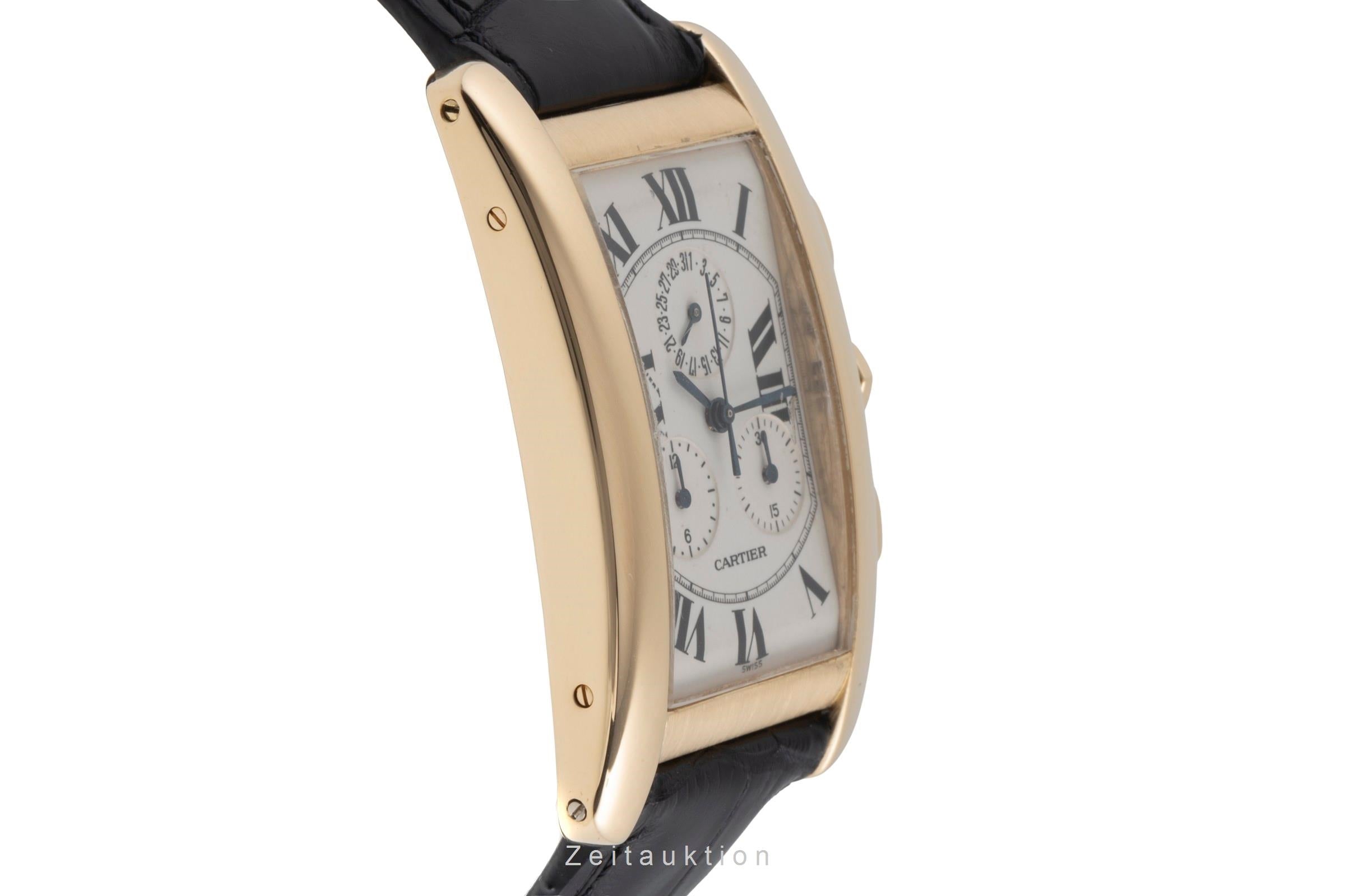 Cartier Tank Américaine LM Chronograph 18k Gold Herrenuhr Ref. W2601156 1730 [2504041]