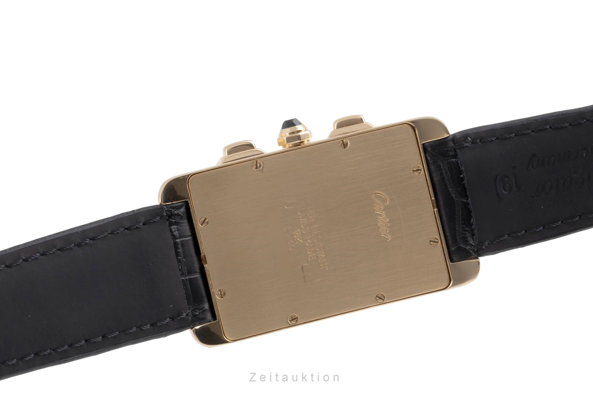 Cartier Tank Américaine LM Chronograph 18k Gold Herrenuhr Ref. W2601156 1730 [2504041]