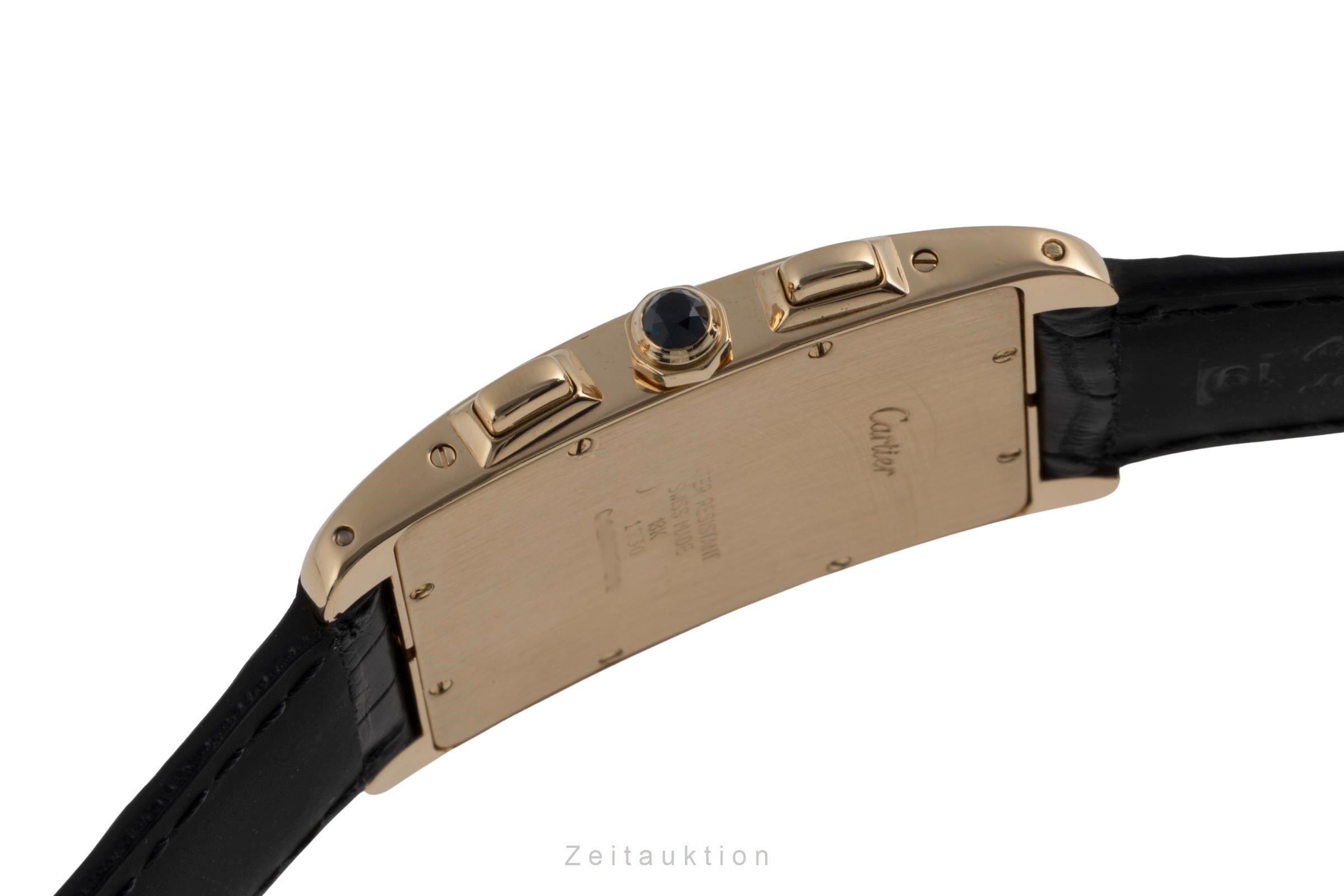 Cartier Tank Américaine LM Chronograph 18k Gold Herrenuhr Ref. W2601156 1730 [2504041]