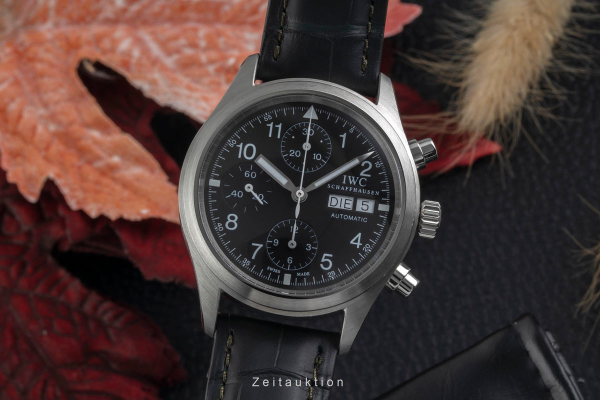 IWC Fliegerchronograph cronografo acciaio automatismo orologio da uomo IW370605  [2504043]