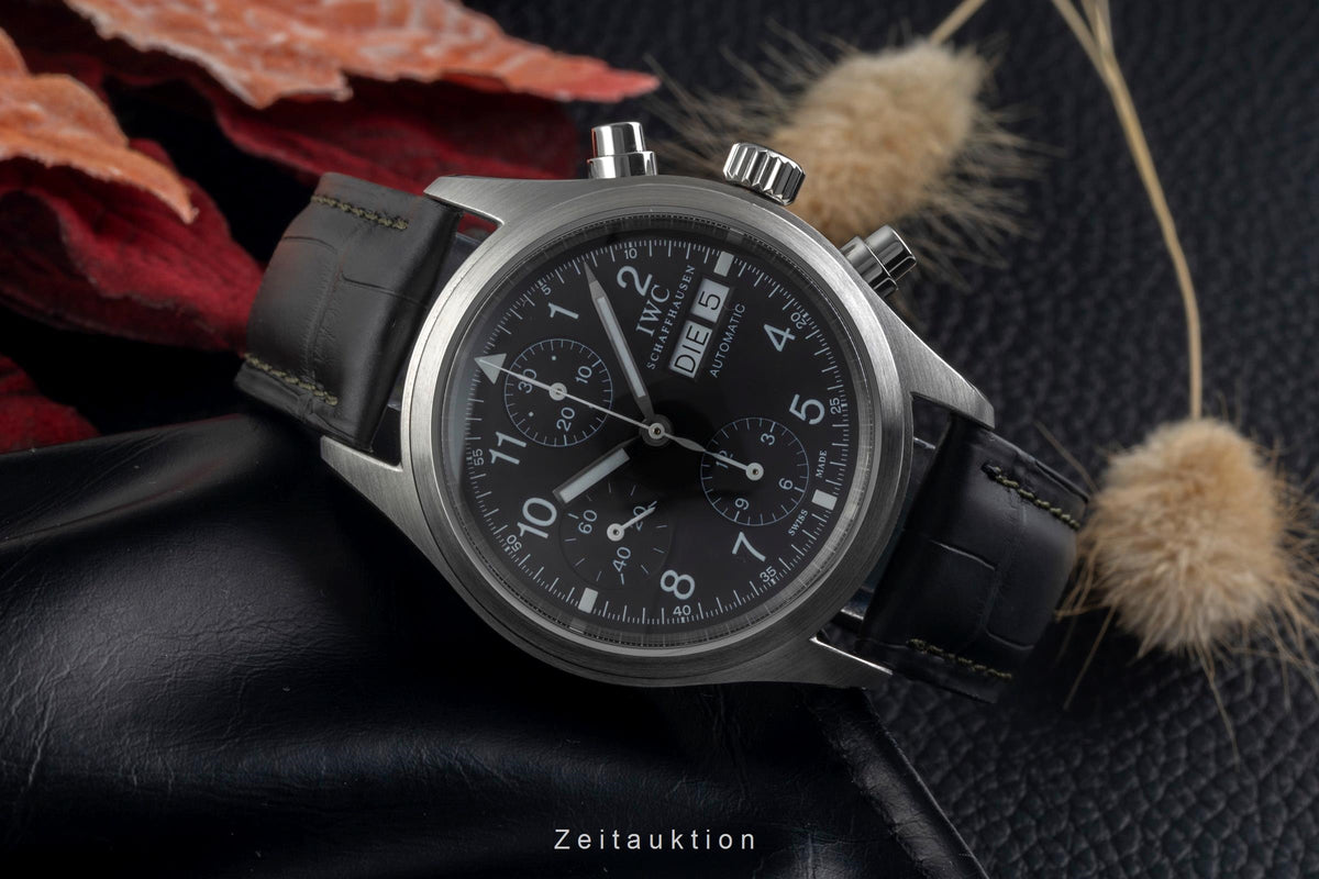 IWC Fliegerchronograph cronografo acciaio automatismo orologio da uomo IW370605  [2504043]