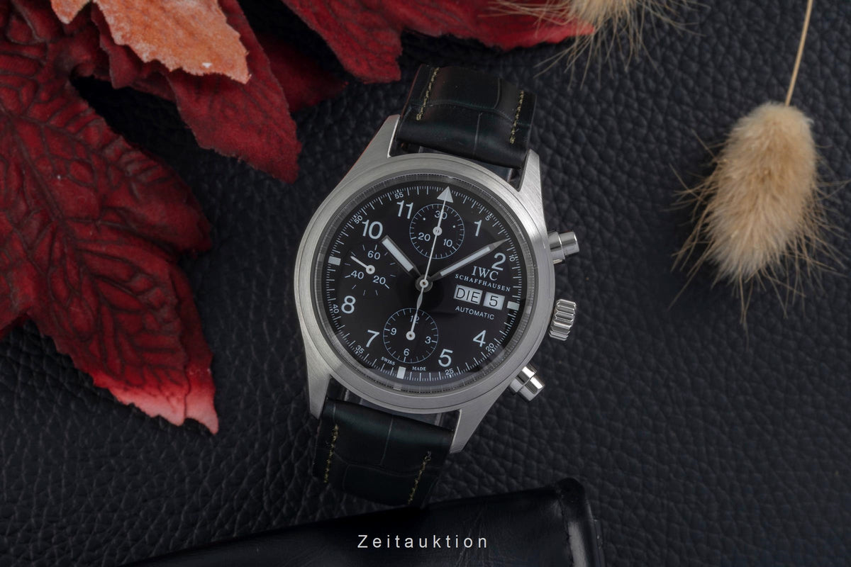 IWC Fliegerchronograph cronografo acciaio automatismo orologio da uomo IW370605  [2504043]