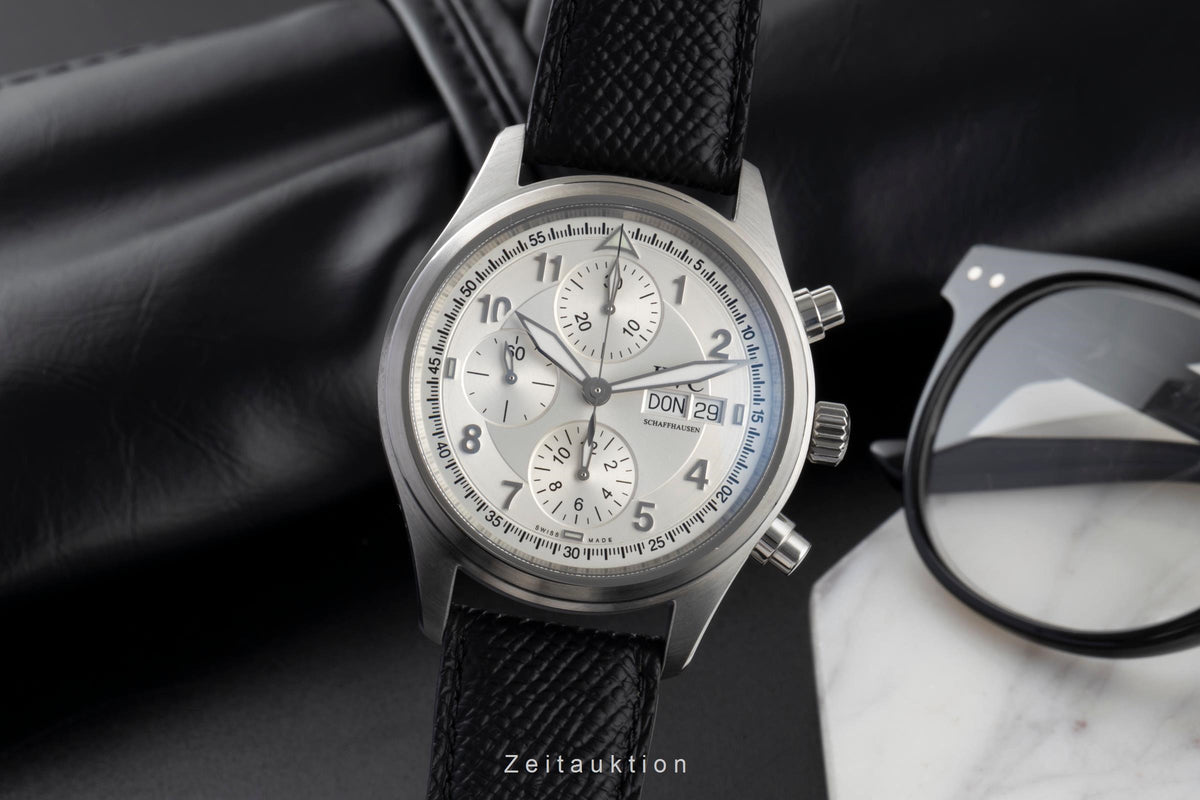 IWC Fliegerchronograph cronógrafo acero automático reloj para caballeros IW371702  [2504044]