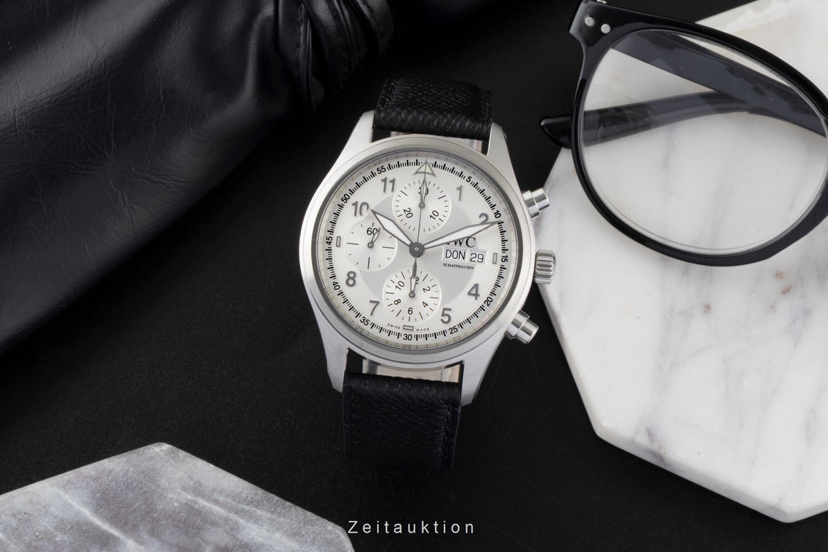 IWC Fliegerchronograph cronógrafo acero automático reloj para caballeros IW371702  [2504044]