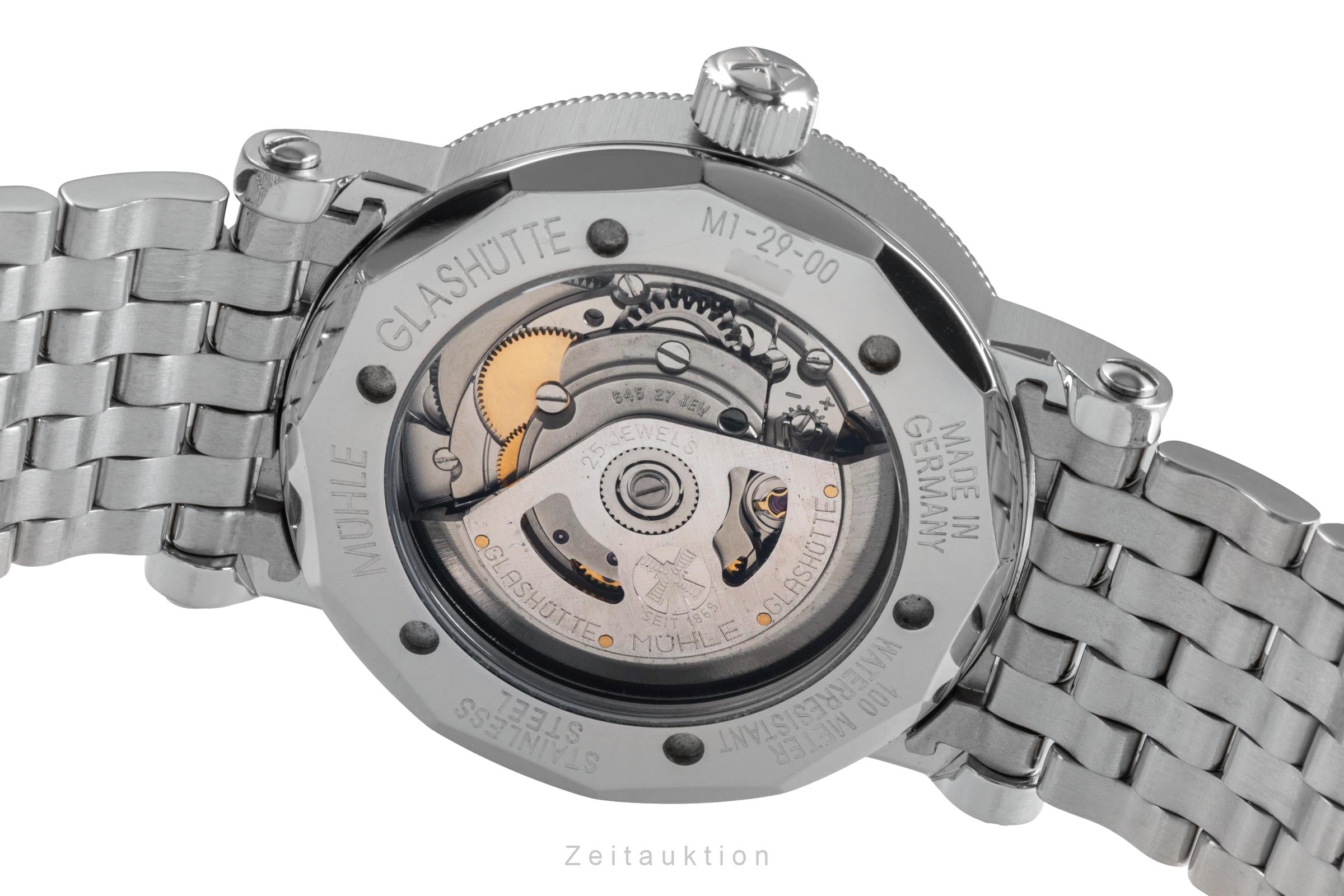 Mühle 29er acero automático reloj para caballeros M1-29-03.MB  [2504045]