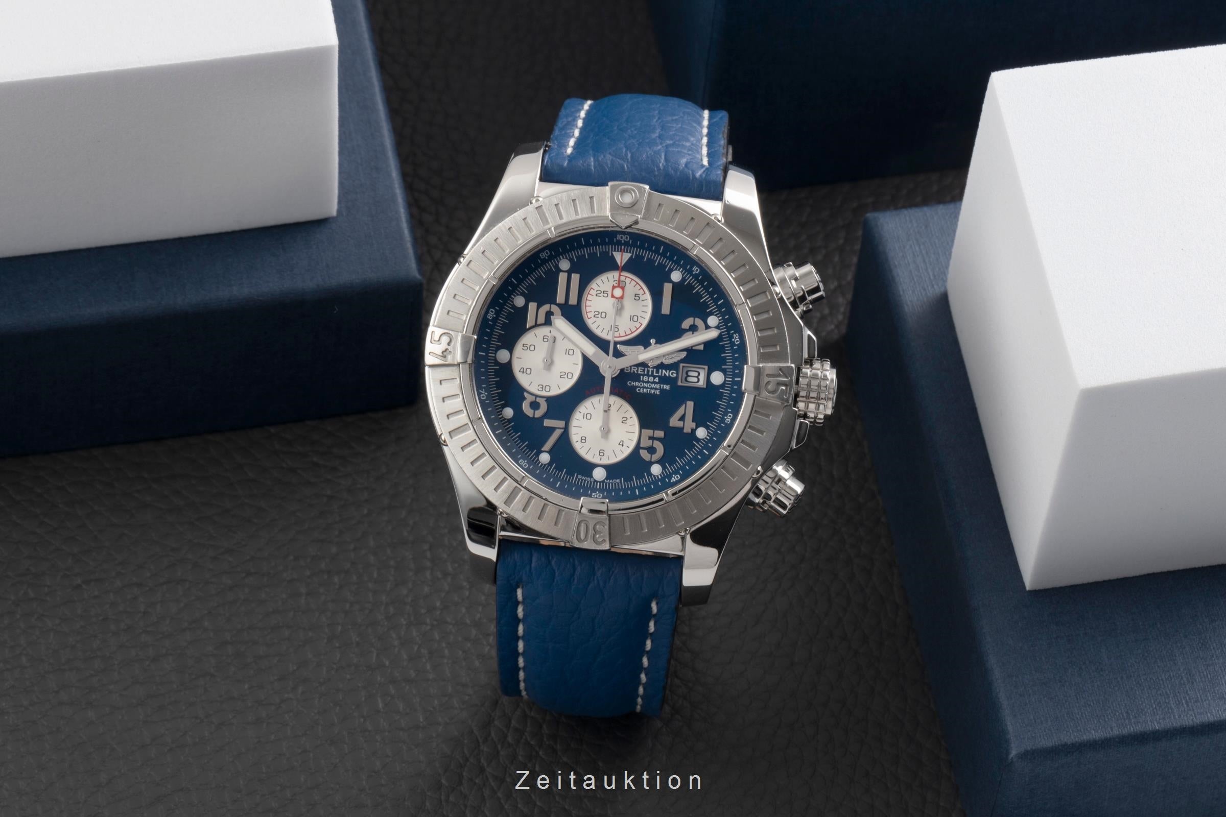 Breitling Super Avenger chronographe acier automatique montre pour hommes A13370  [2504047]