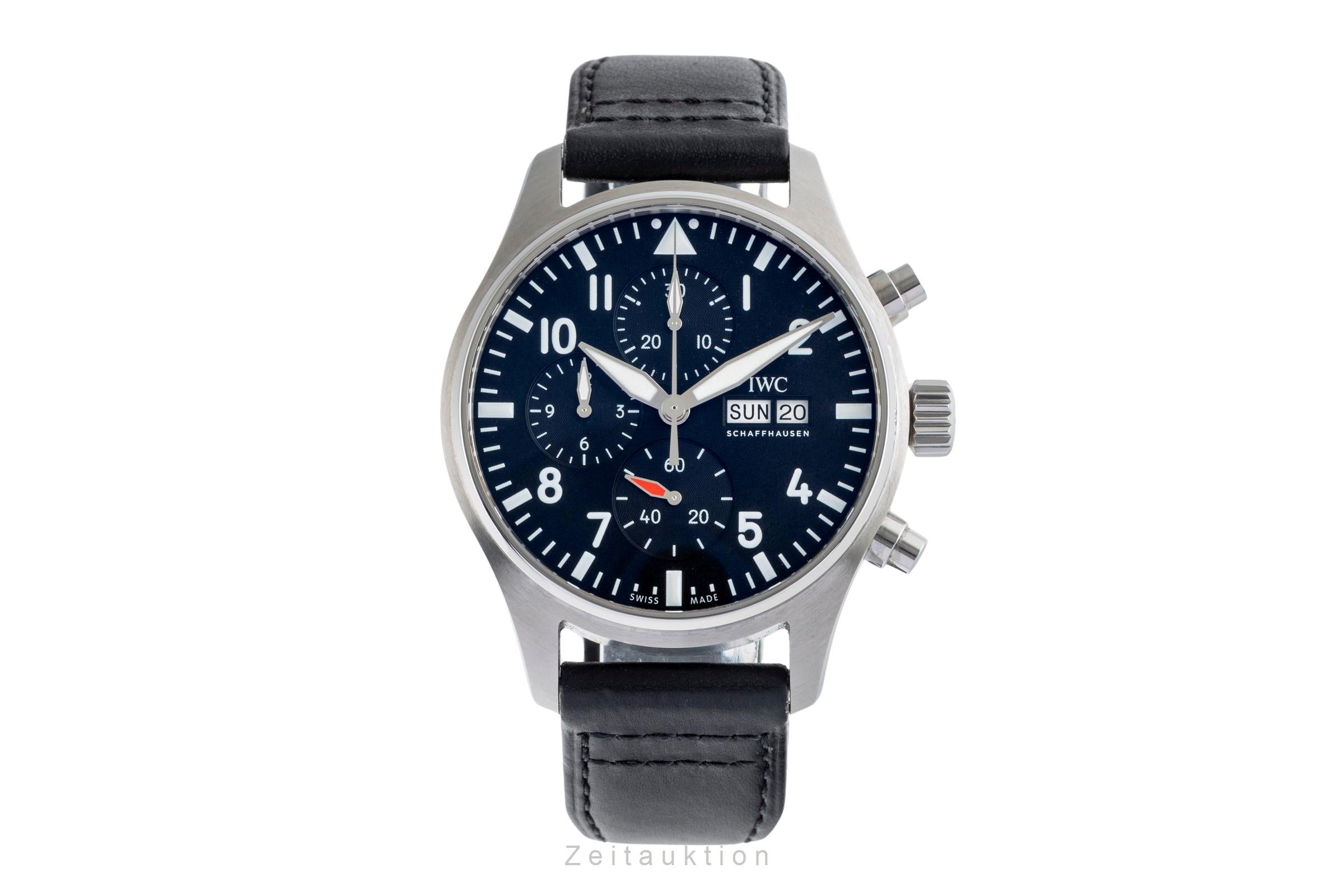 IWC Fliegerchronograph cronografo acciaio automatismo orologio da uomo IW378001 LP: 7800EUR  [2504049]
