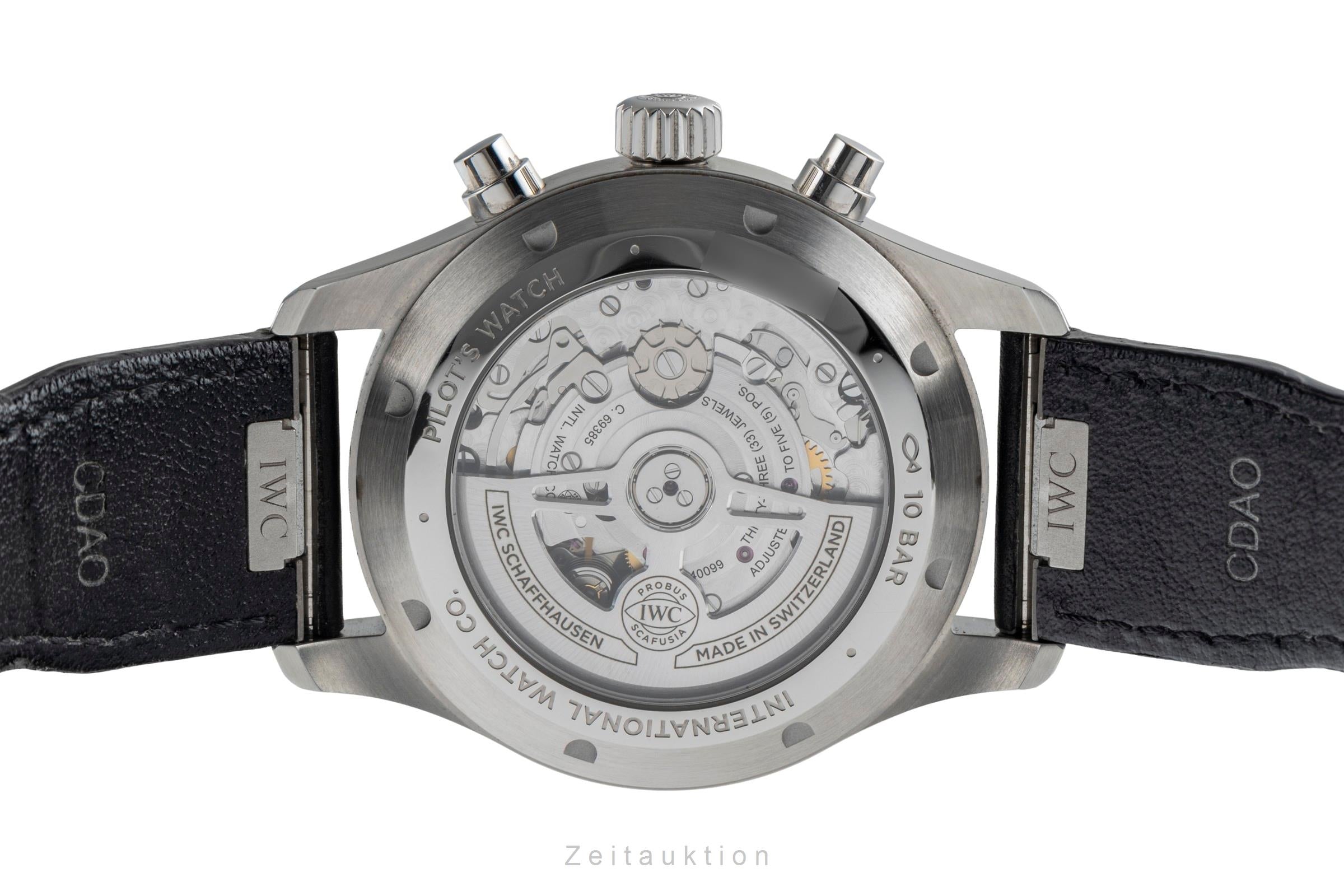 IWC Fliegerchronograph cronografo acciaio automatismo orologio da uomo IW378001 LP: 7800EUR  [2504049]