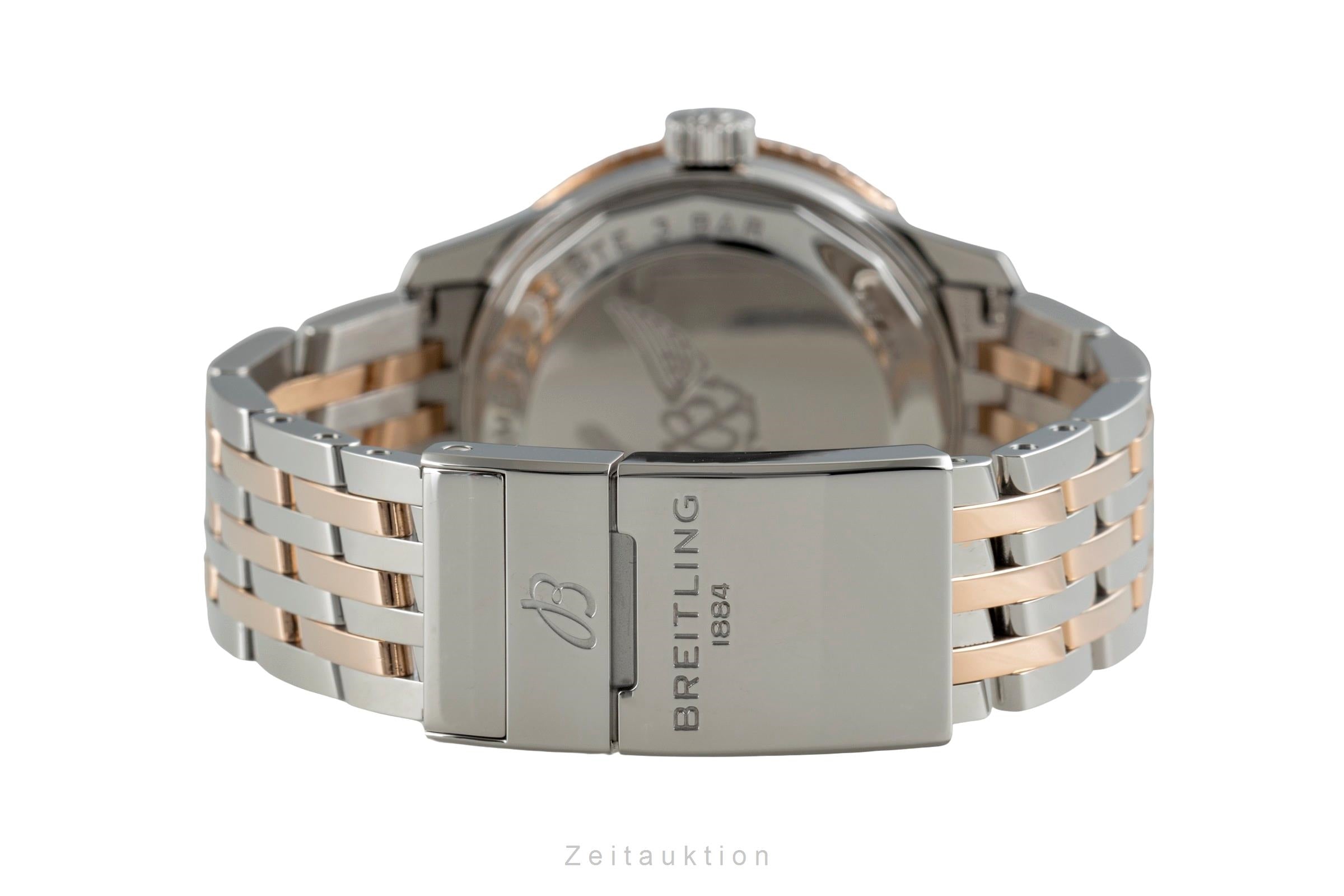 Breitling Navitimer Automatik Stahl Gold MOP Diamonds Ref. U17395211A1P1 B&P [2504056]