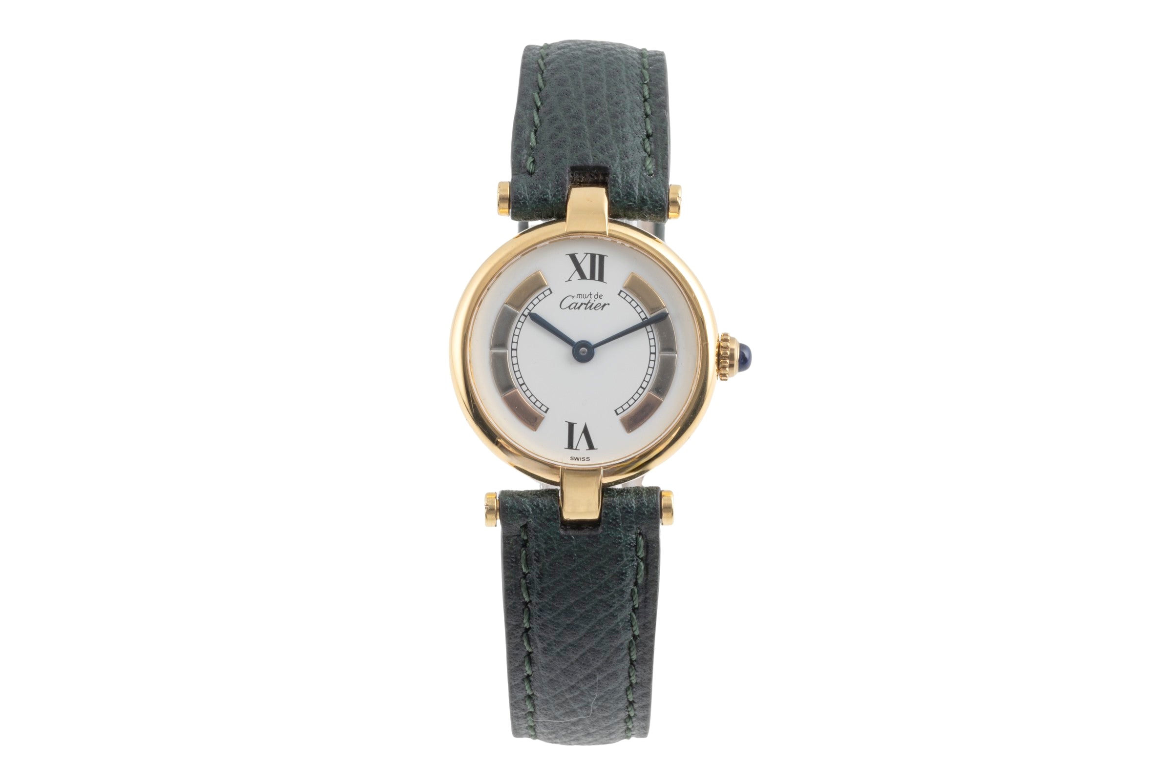 Cartier Vendome argent doré quartz montre pour femmes 590004, W1006554  [2504059]