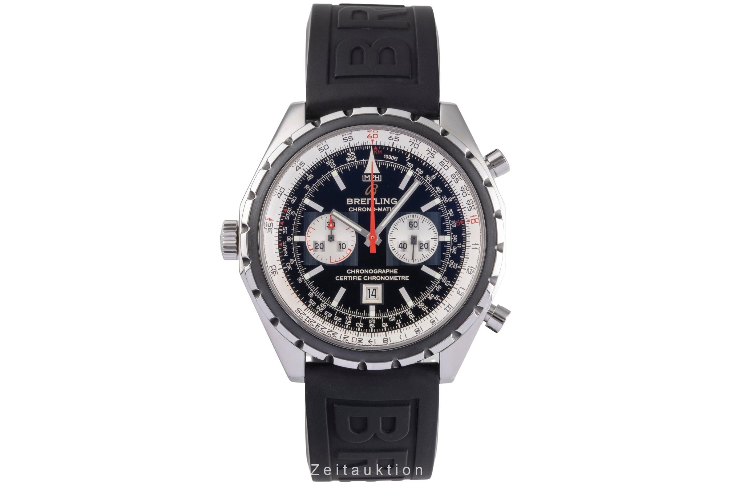 Breitling Chrono-Matic chronographe acier automatique montre pour hommes A41360  [2504061]