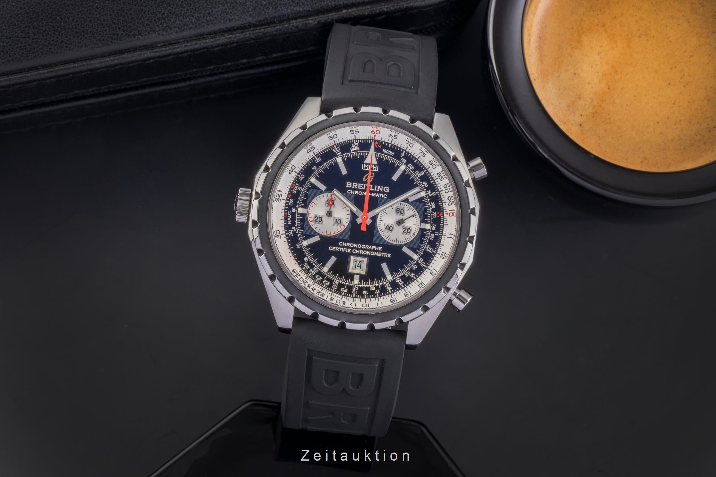 Breitling Chrono-Matic chronographe acier automatique montre pour hommes A41360  [2504061]