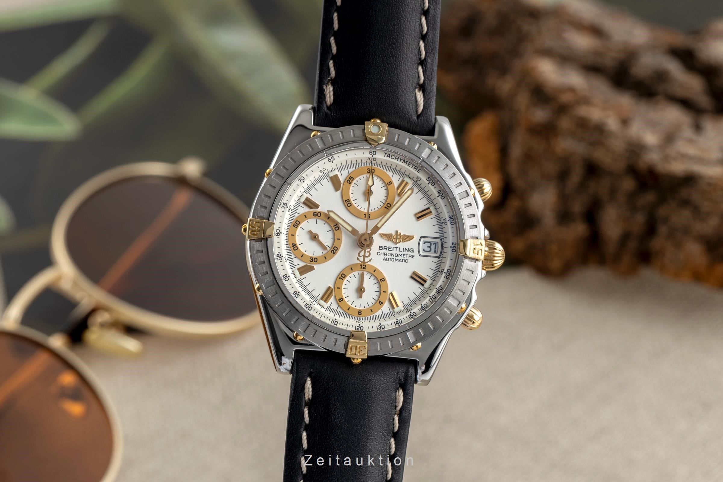 Breitling Chronomat chronograph steel / gold automatic men's watch B13352  [2504063]