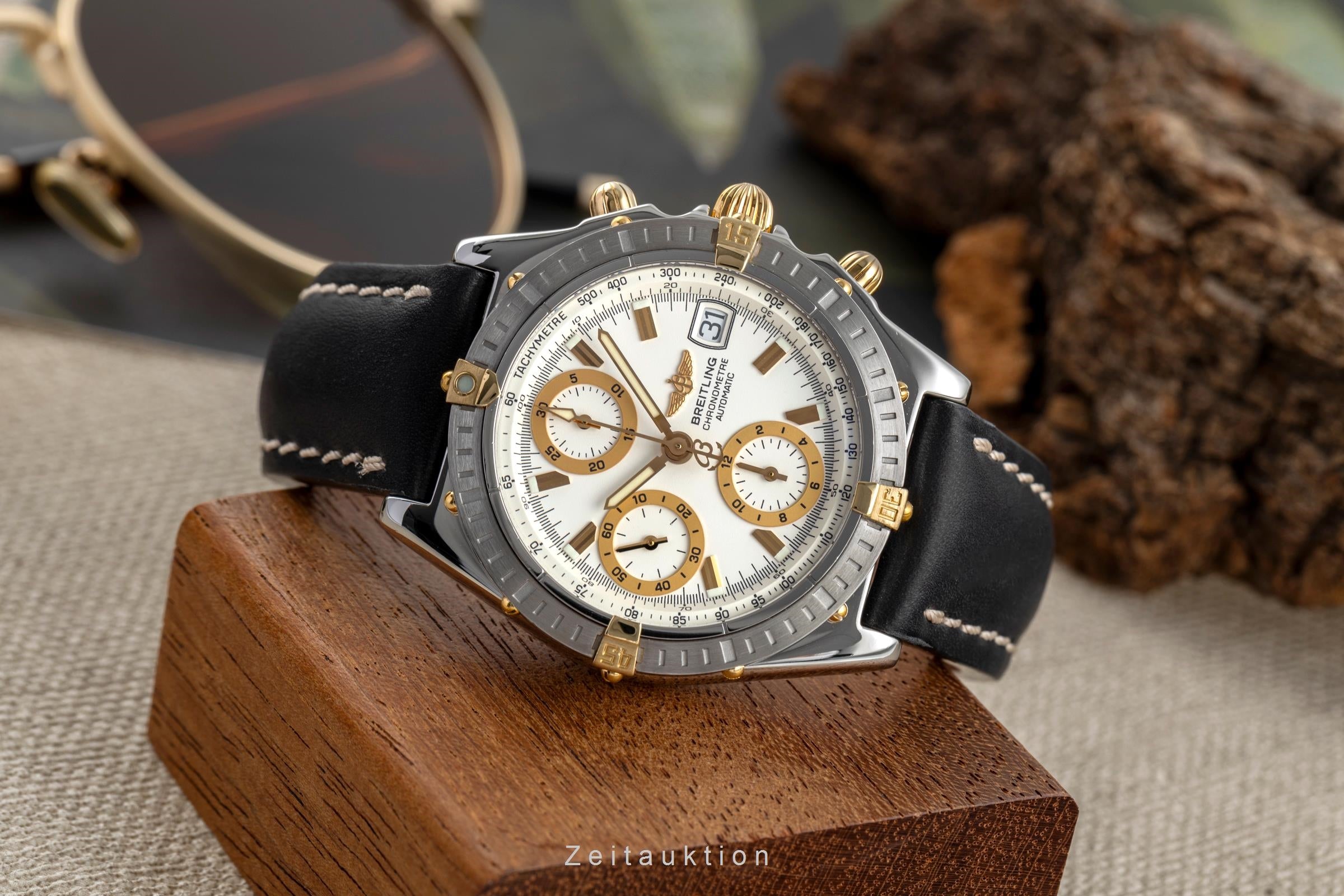 Breitling Chronomat chronograph steel / gold automatic men's watch B13352  [2504063]