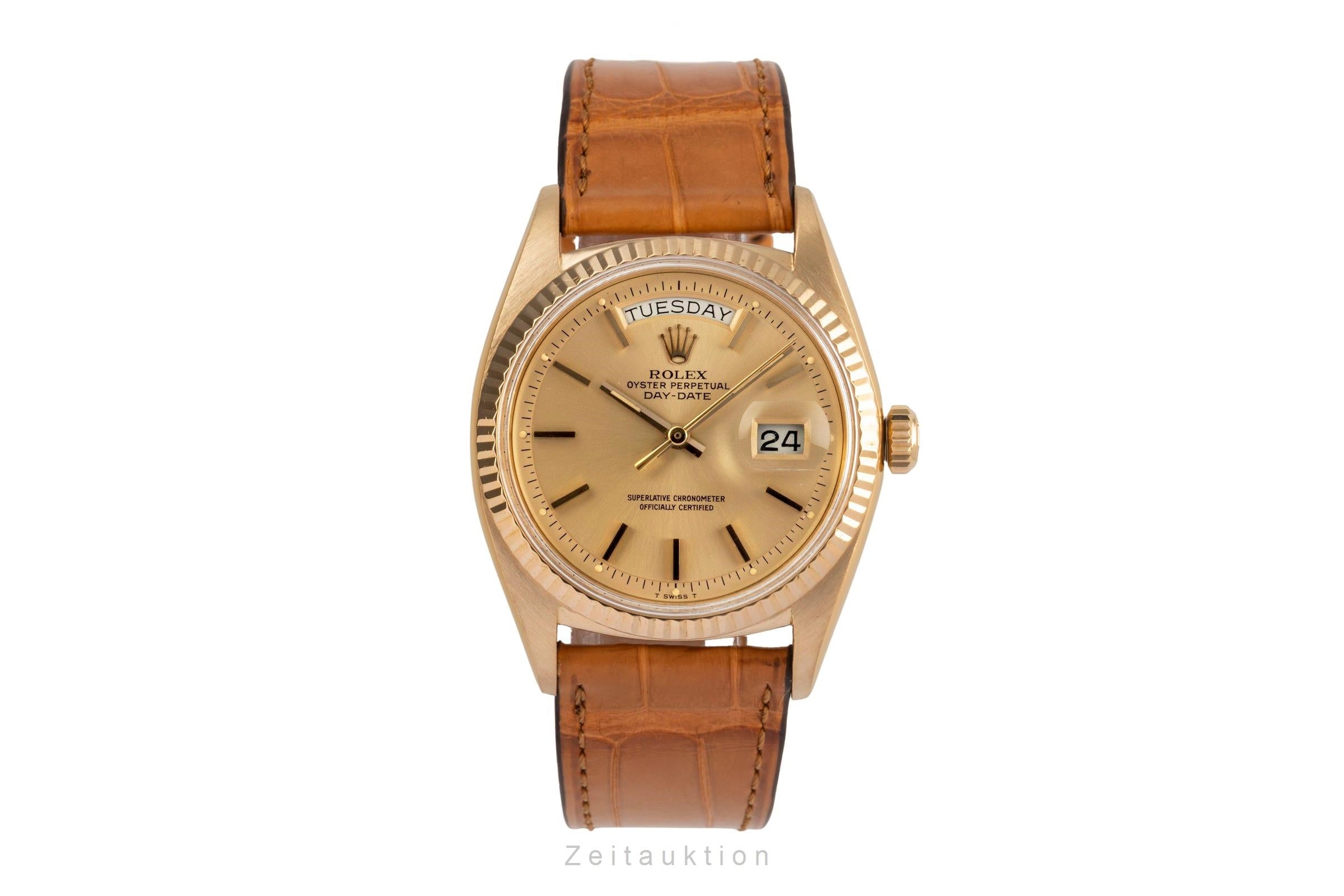 Rolex Day-Date 18 ct gold automatic men's watch 1803 Vintage  [2504066]