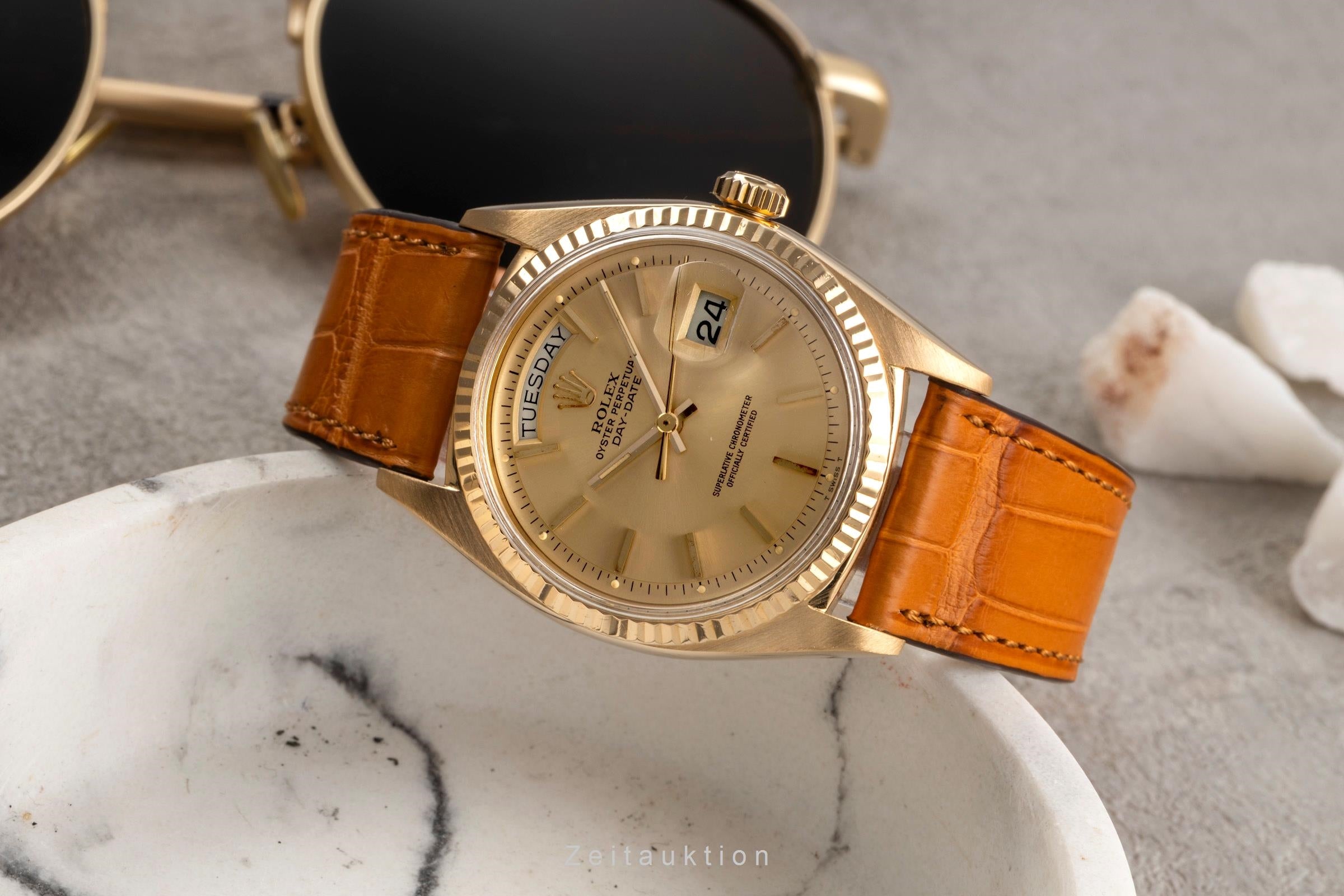 Rolex Day-Date 18 ct gold automatic men's watch 1803 Vintage  [2504066]