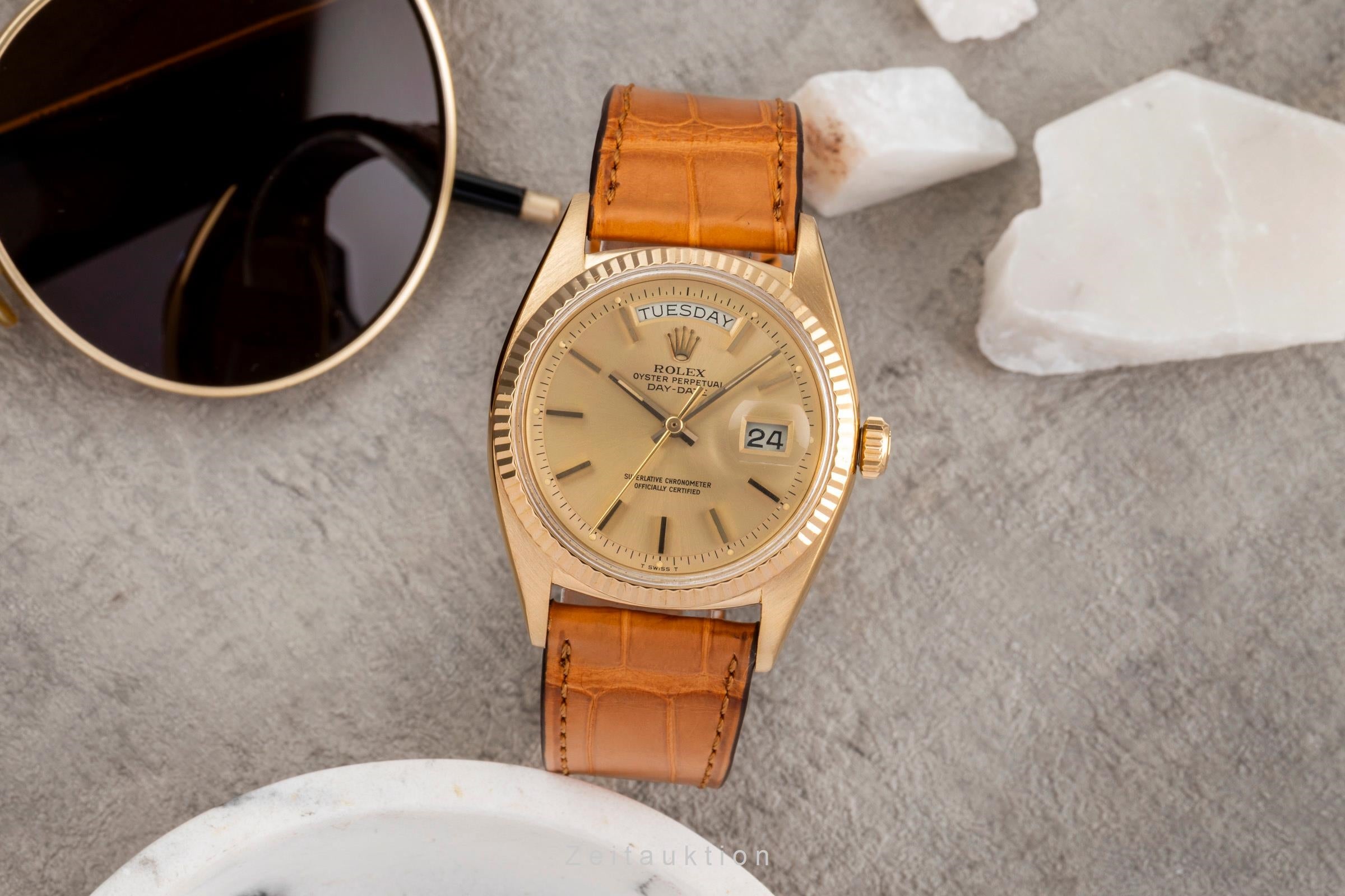 Rolex Day-Date 18 ct gold automatic men's watch 1803 Vintage  [2504066]