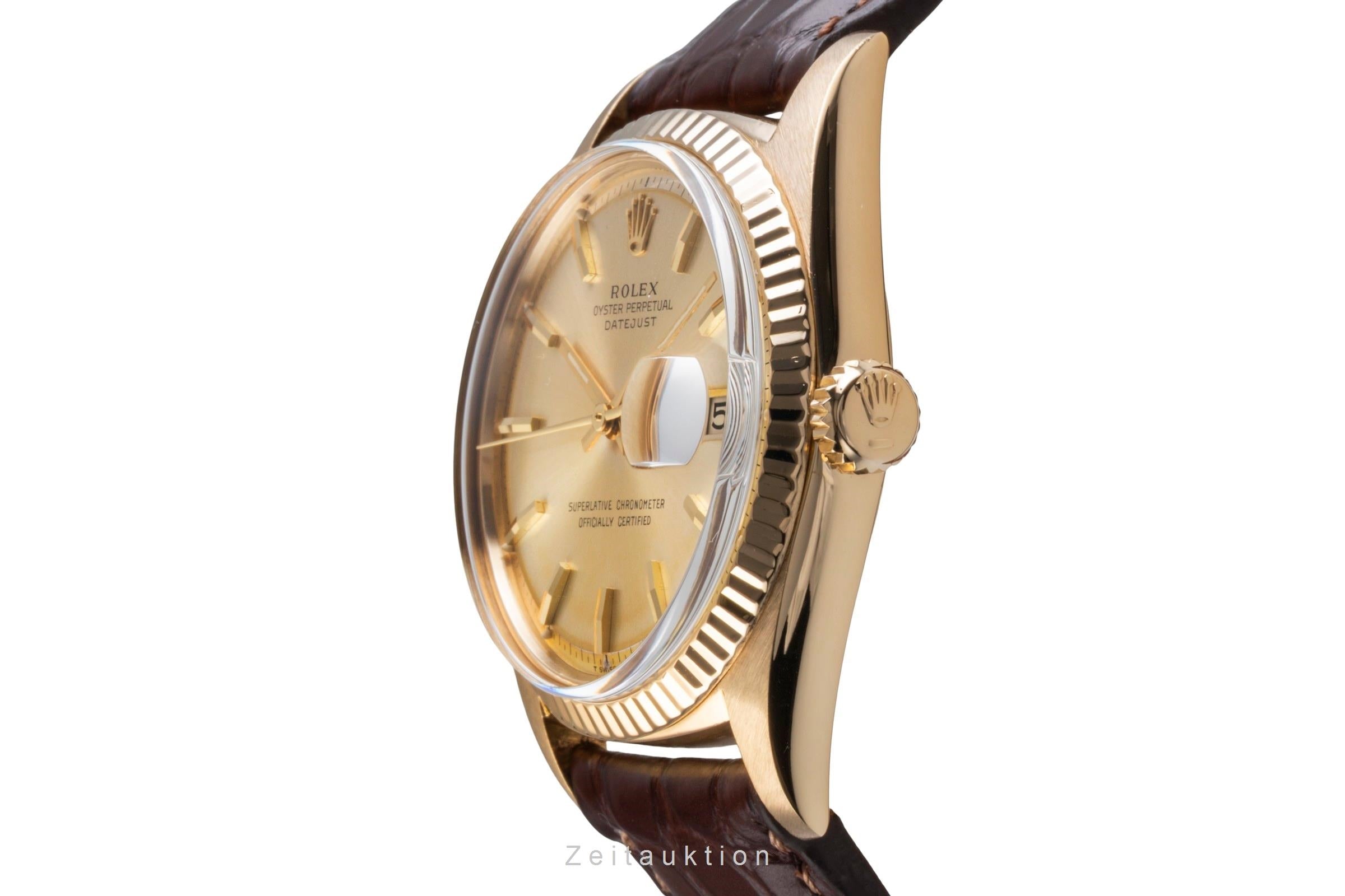 Rolex Datejust 18 ct gold automatic men's watch 1601 Vintage  [2504067]