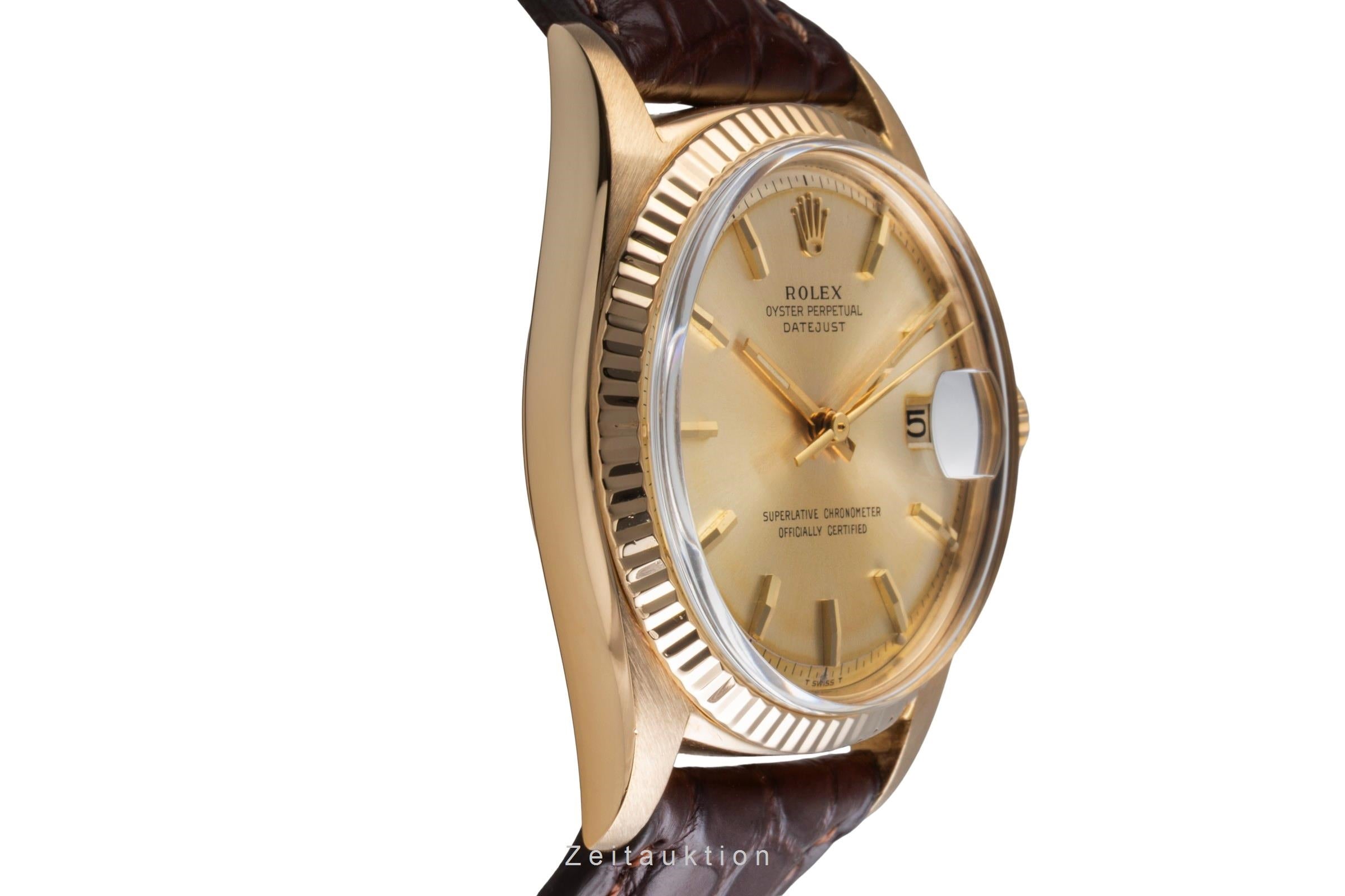 Rolex Datejust 18 ct gold automatic men's watch 1601 Vintage  [2504067]