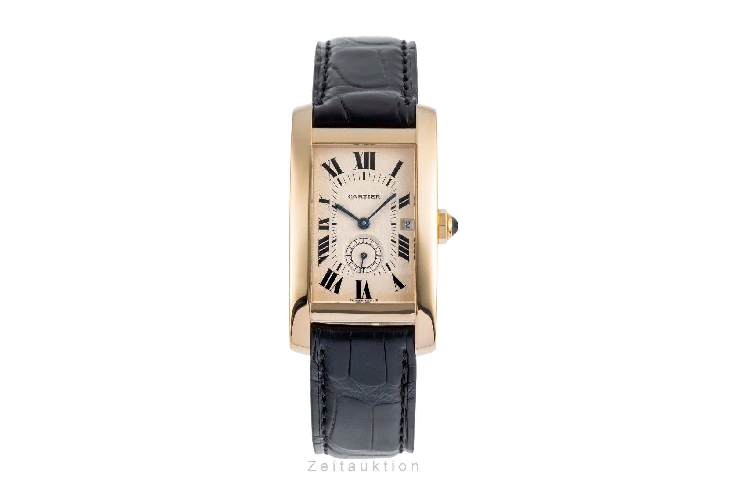 Cartier Tank Américaine oro 18 ct quarzo orologio da uomo W2600951, 8012905  [2504068]