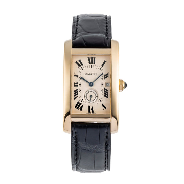Cartier Tank Américaine oro 18 ct quarzo orologio da uomo W2600951, 8012905  [2504068]