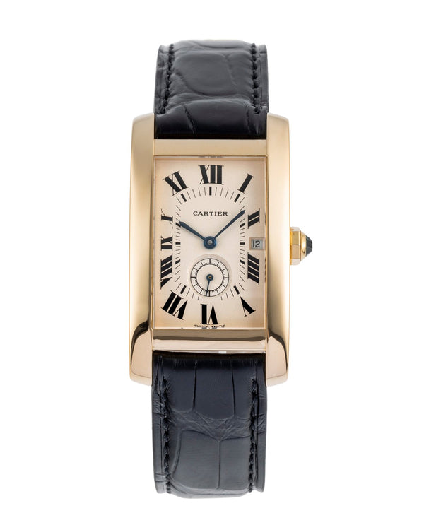 Cartier Tank Américaine 18 ct gold quartz men's watch W2600951, 8012905  [2504068]