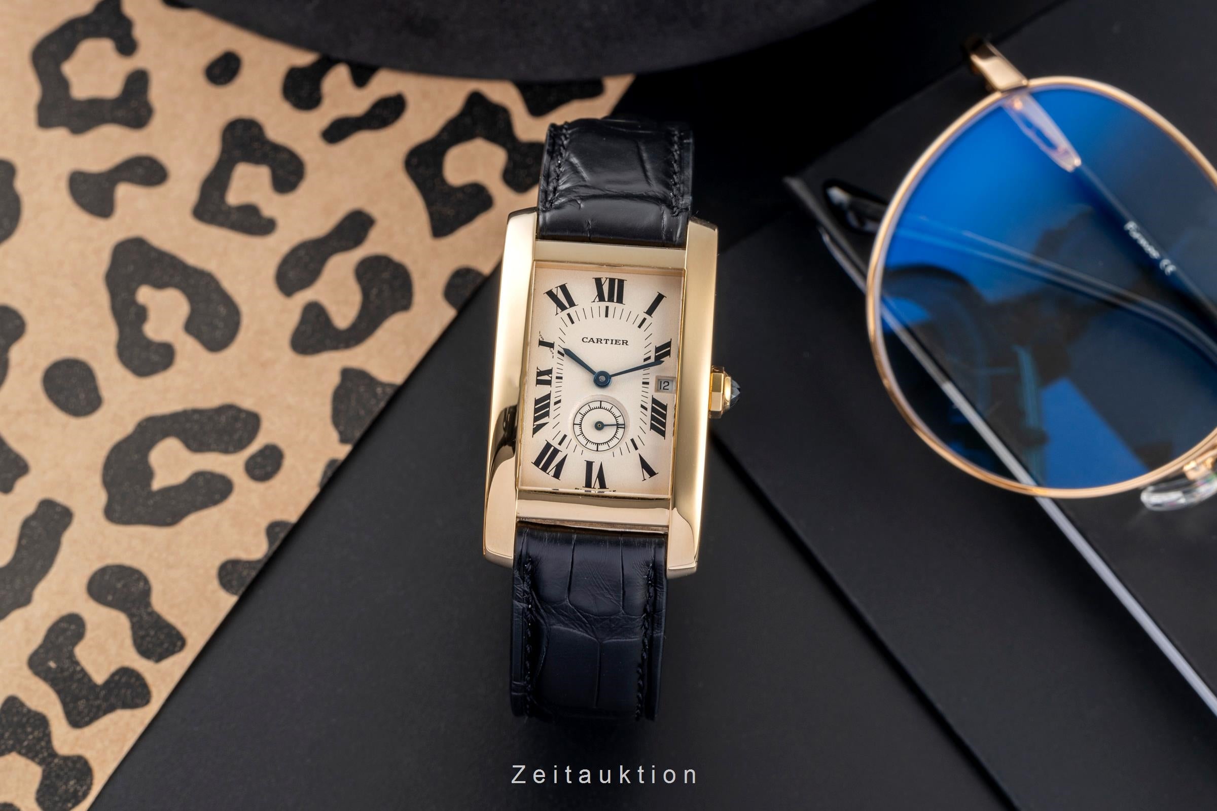 Cartier Tank Américaine oro 18 ct quarzo orologio da uomo W2600951, 8012905  [2504068]