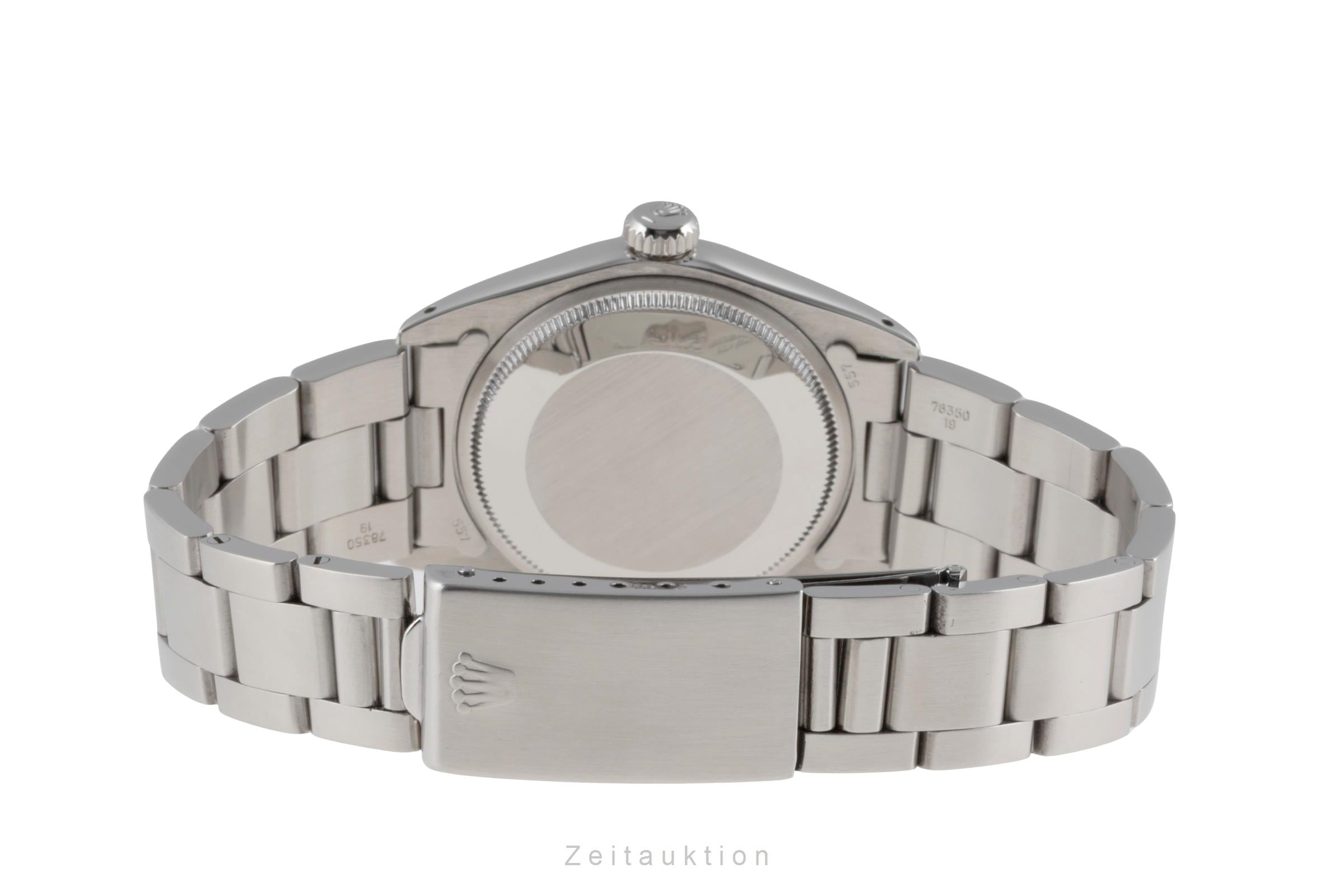 Rolex Date 34 White Dial Edelstahl Automatik Herrenuhr Ref. 1500 Klassiker [2504070]