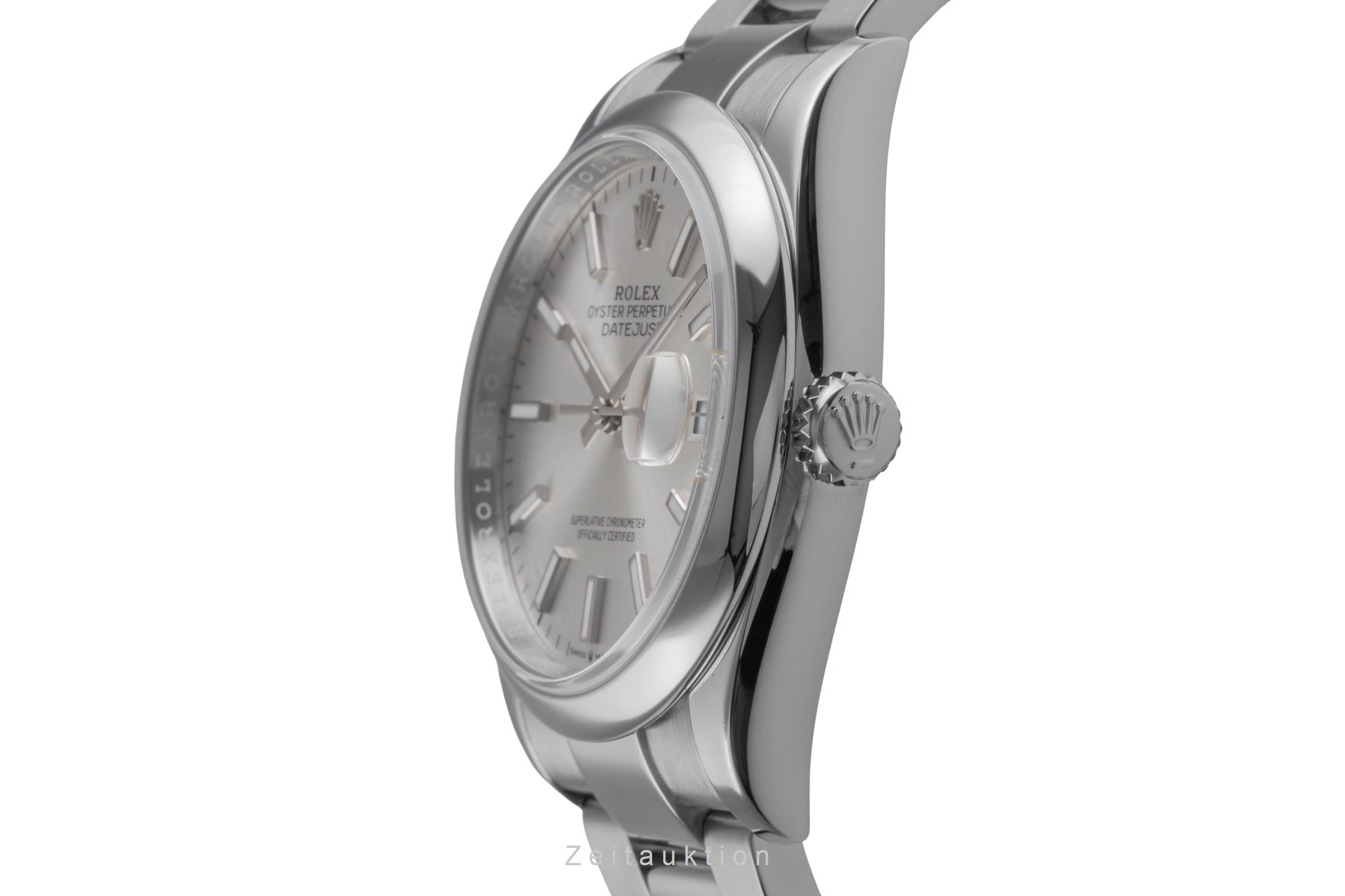 Rolex Datejust 36 Silver Dial Oyster Edelstahl Automatik Ref. 126200 Papiere [2504075]