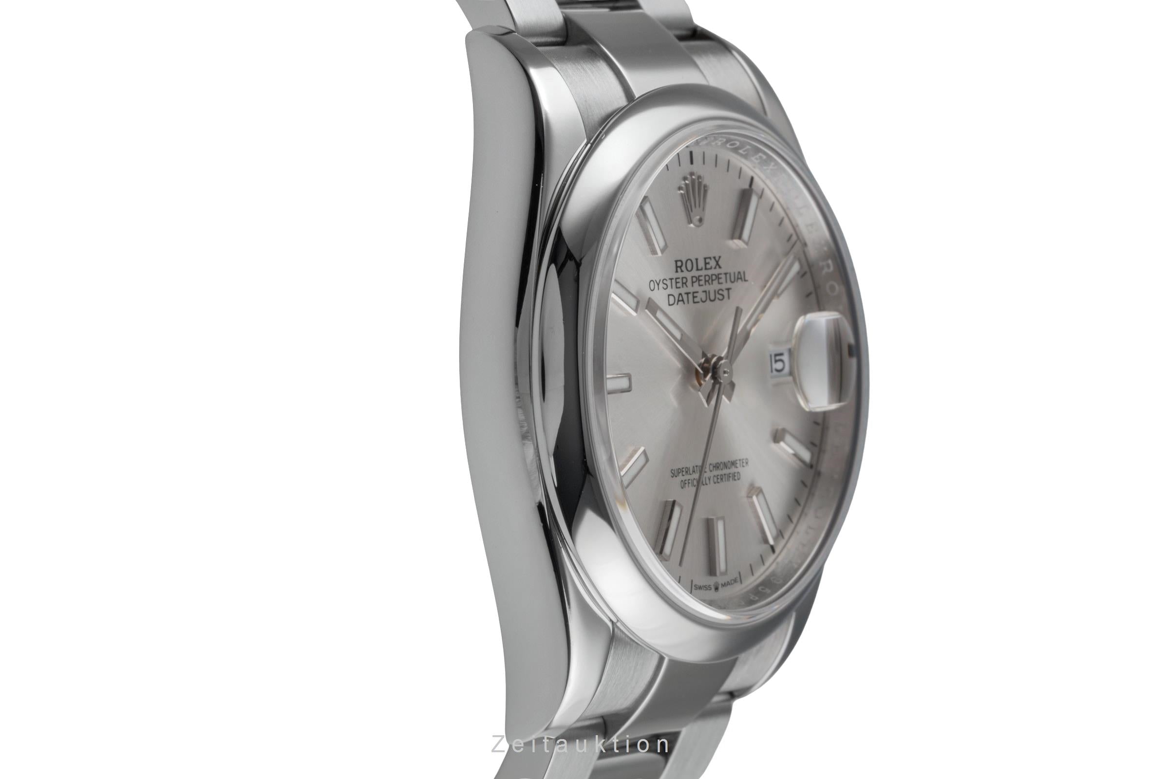 Rolex Datejust 36 Silver Dial Oyster Edelstahl Automatik Ref. 126200 Papiere [2504075]