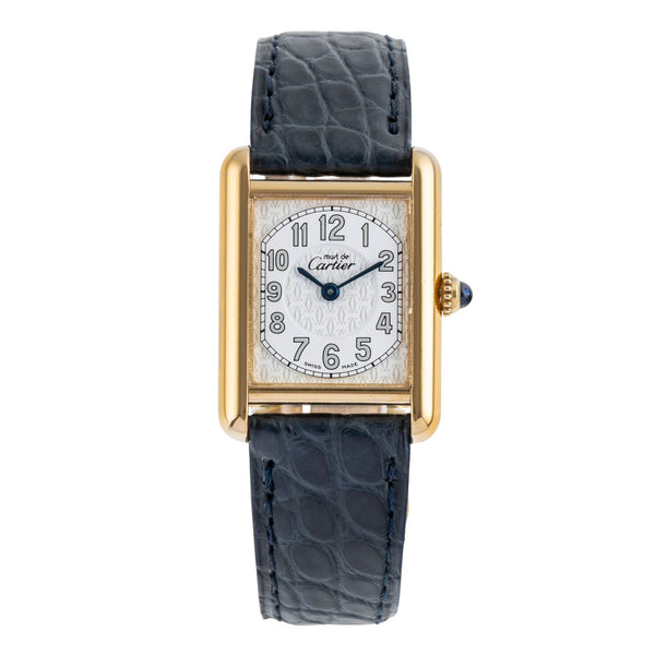 Cartier Tank argent doré quartz montre pour femmes W1013854  [2504077]
