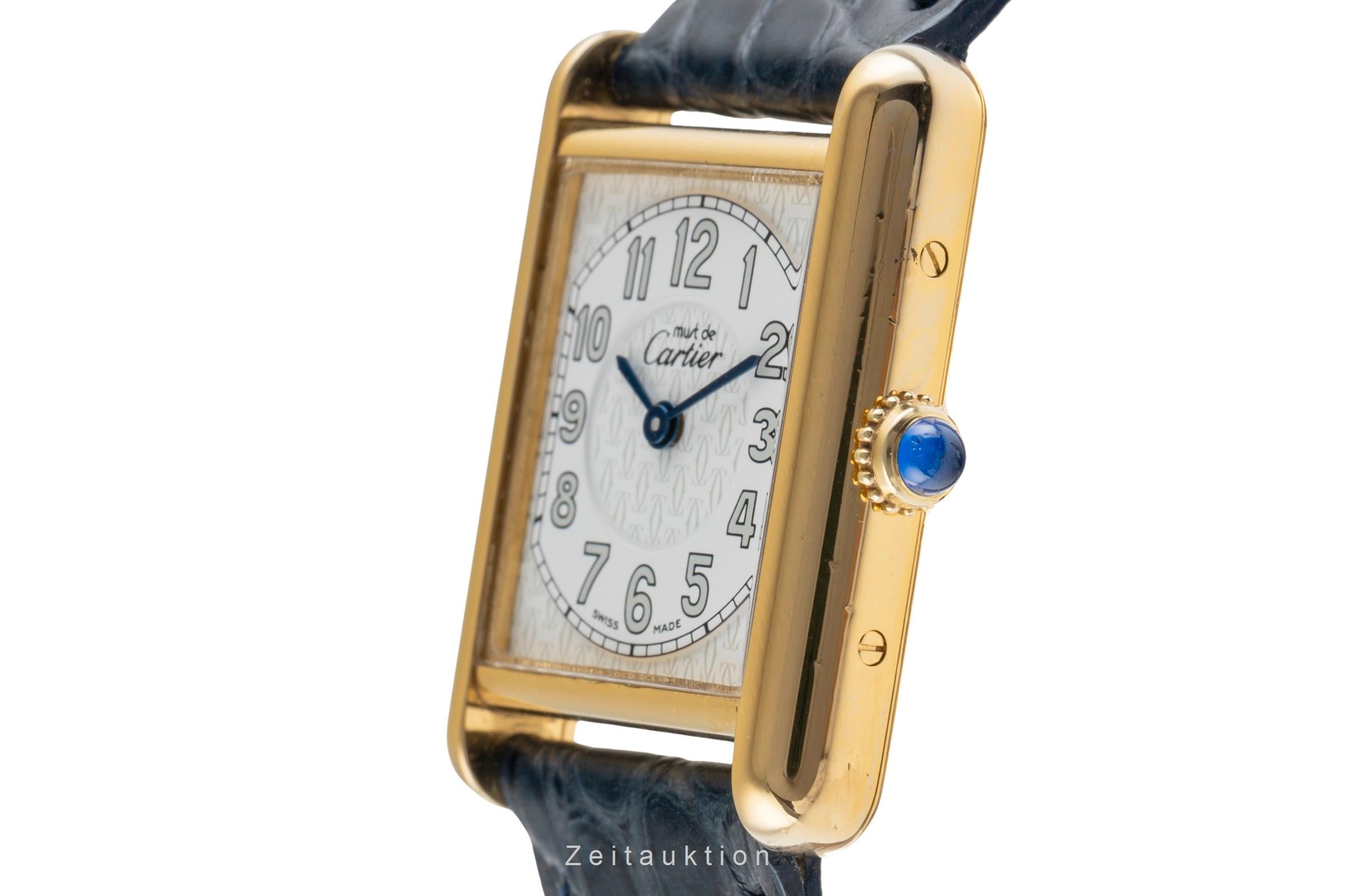 Cartier Tank argent doré quartz montre pour femmes W1013854  [2504077]