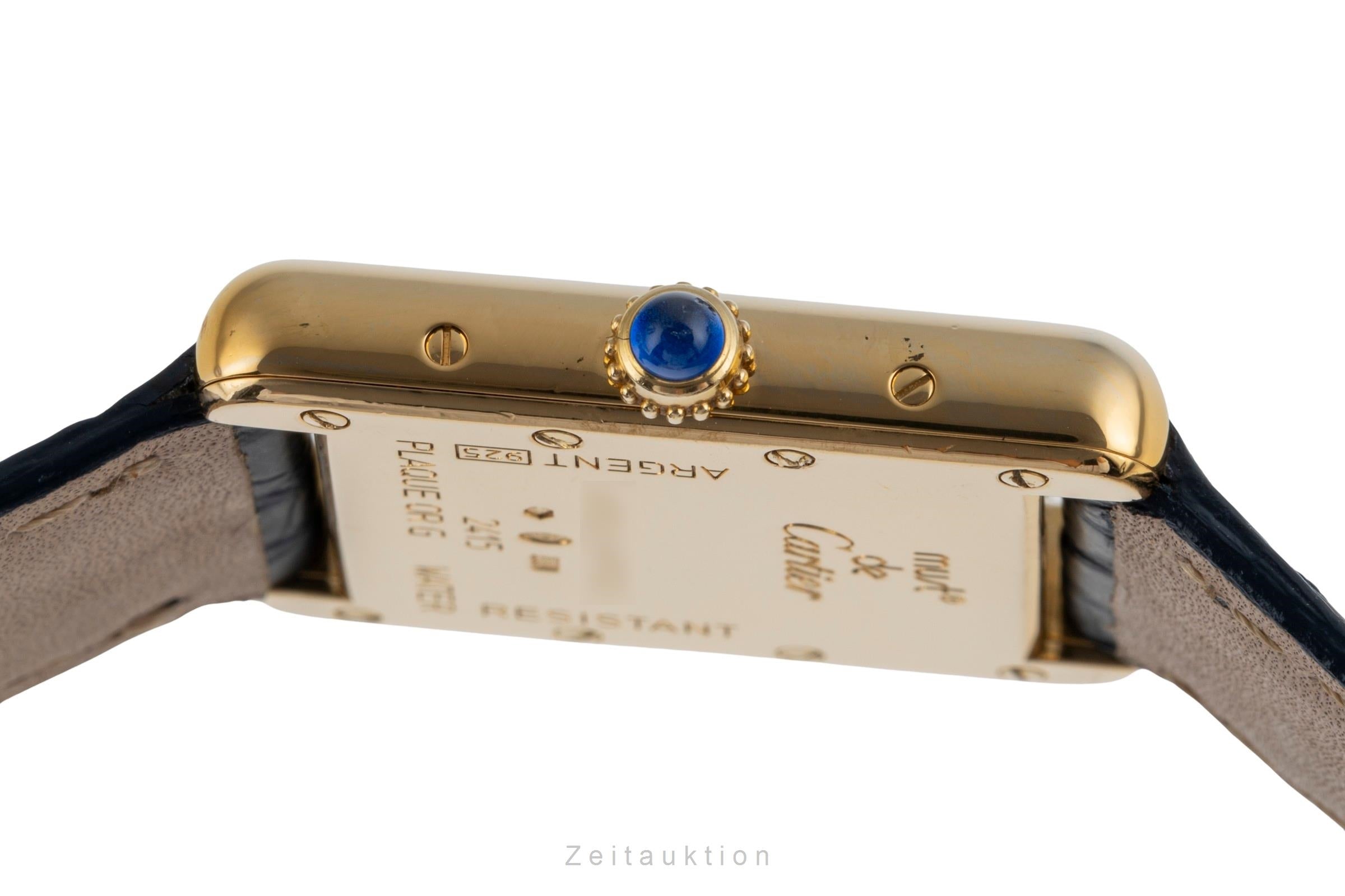 Cartier Tank argent doré quartz montre pour femmes W1013854  [2504077]