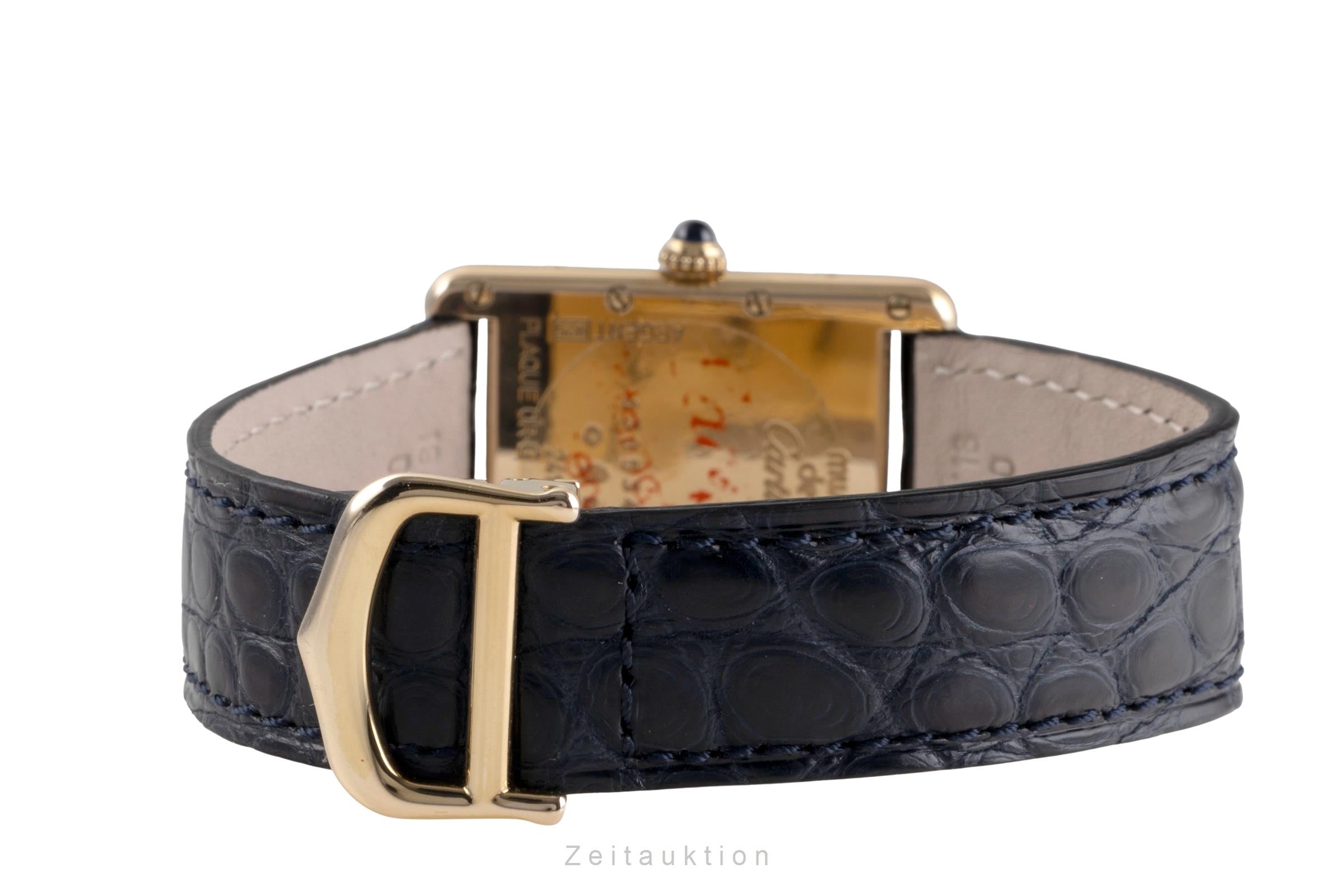 Cartier must Tank LM Silber vergoldet Quarz Herrenuhr Medium Ref. W1013954 2413 [2504078]