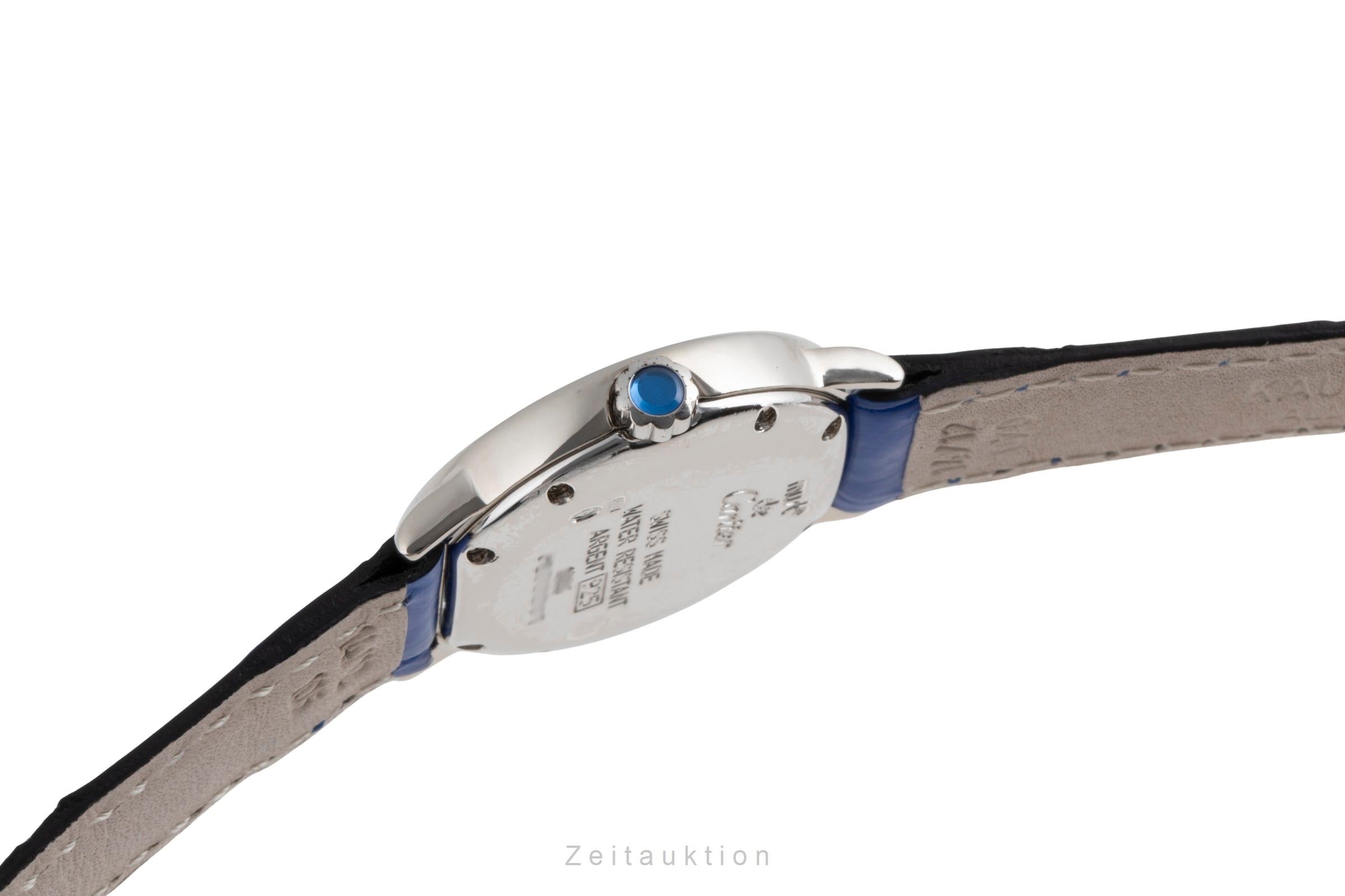 Cartier must de Cartier SM Ronde 925 Silber Quarz Damenuhr Ref. W1008643 1806 [2504079]
