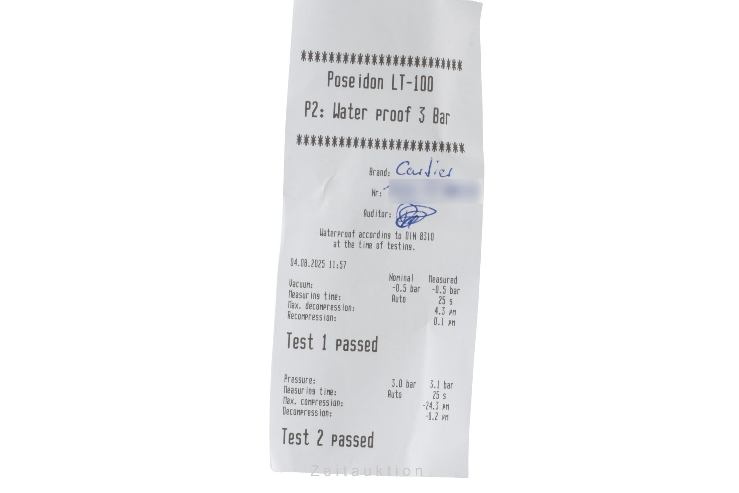 Cartier must de Cartier SM Ronde 925 Silber Quarz Damenuhr Ref. W1008643 1806 [2504079]