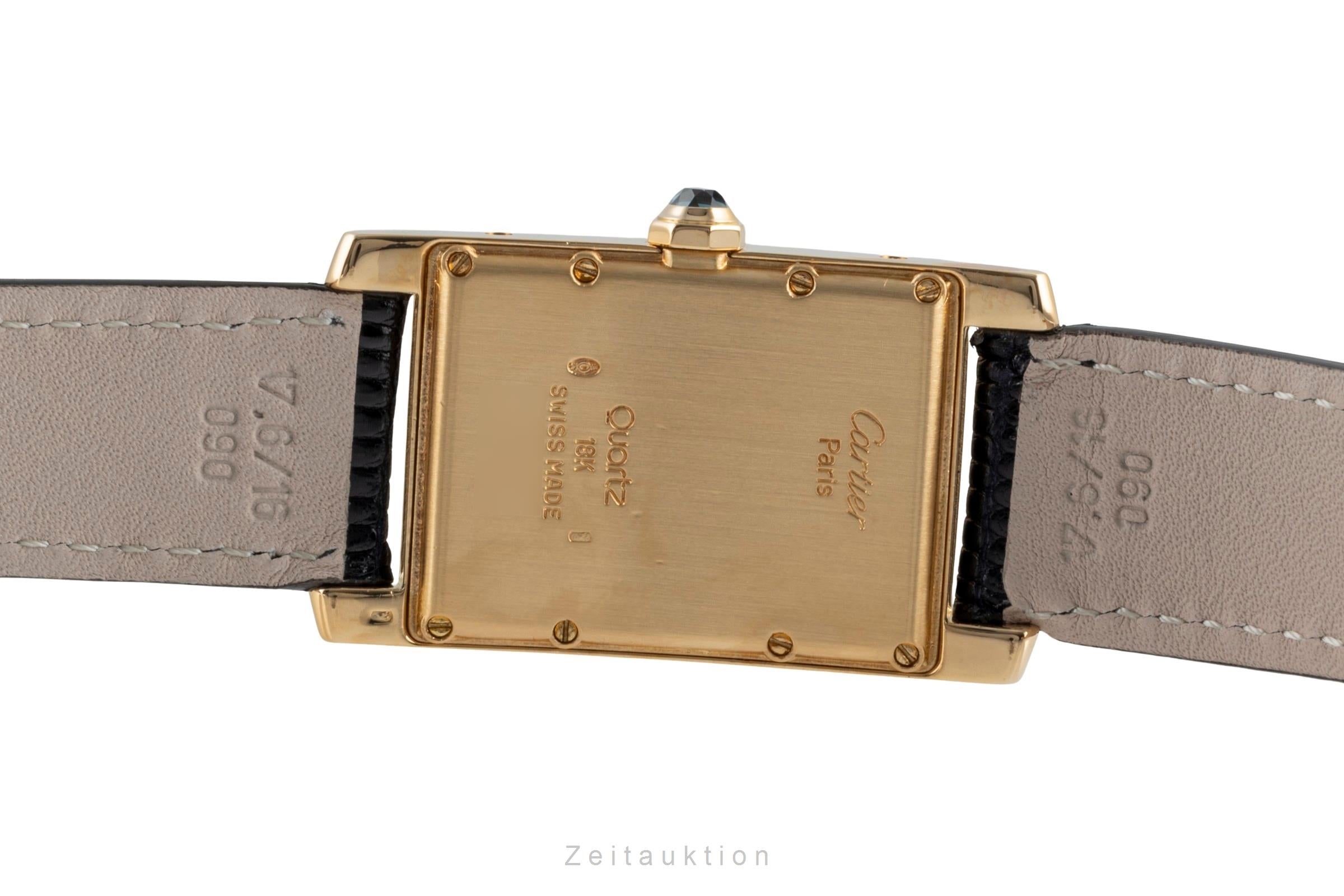 Cartier Tank Américaine or 18 ct quartz montre pour hommes 8012905  [2504080]