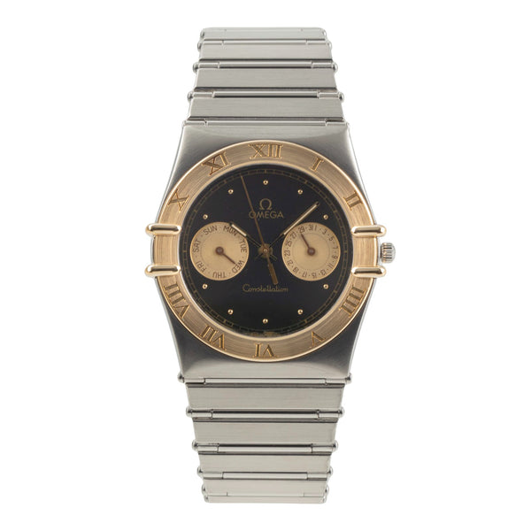 Omega Constellation acier / or  quartz montre pour hommes 396.1069  [2504081]