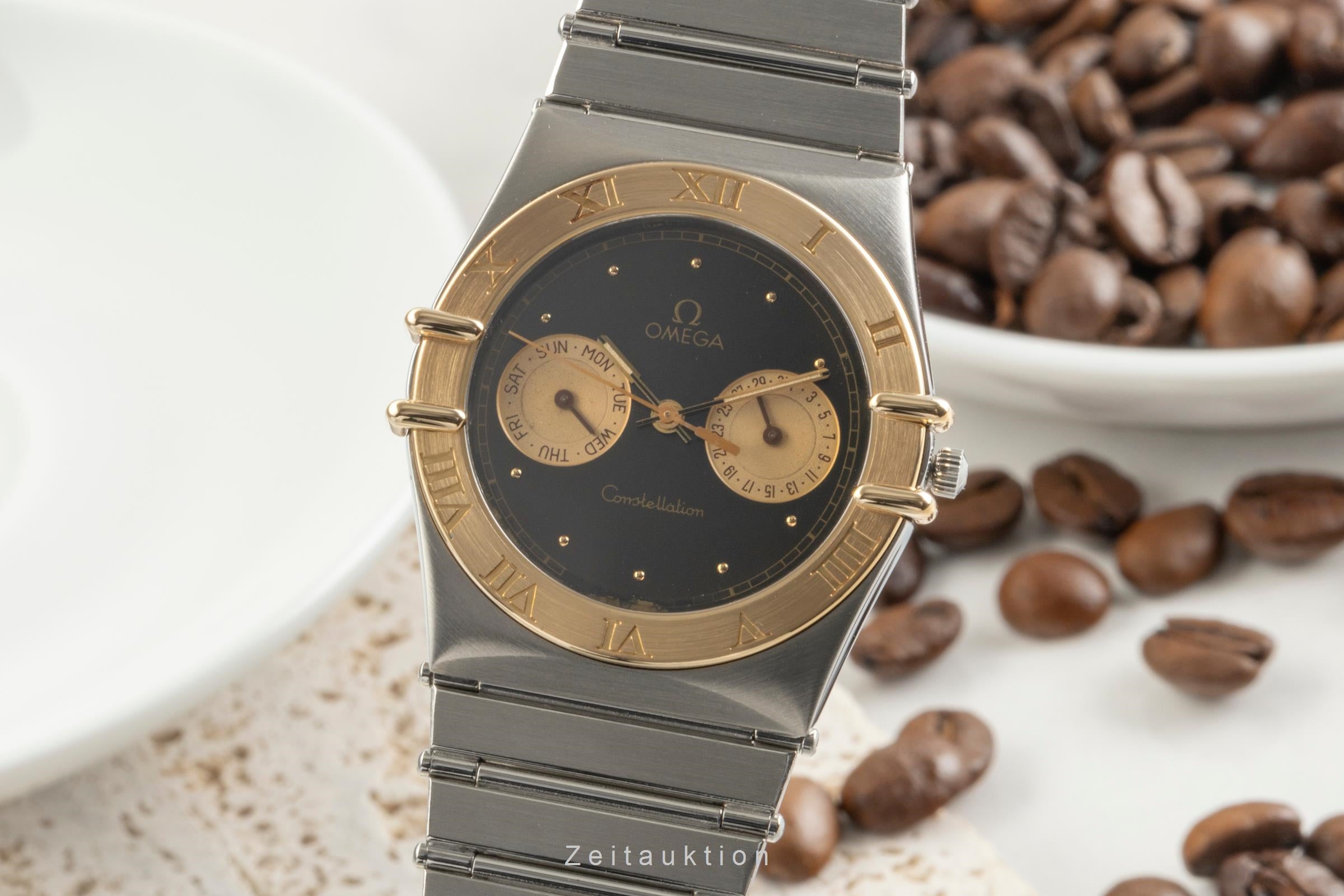 Omega Constellation acier / or  quartz montre pour hommes 396.1069  [2504081]