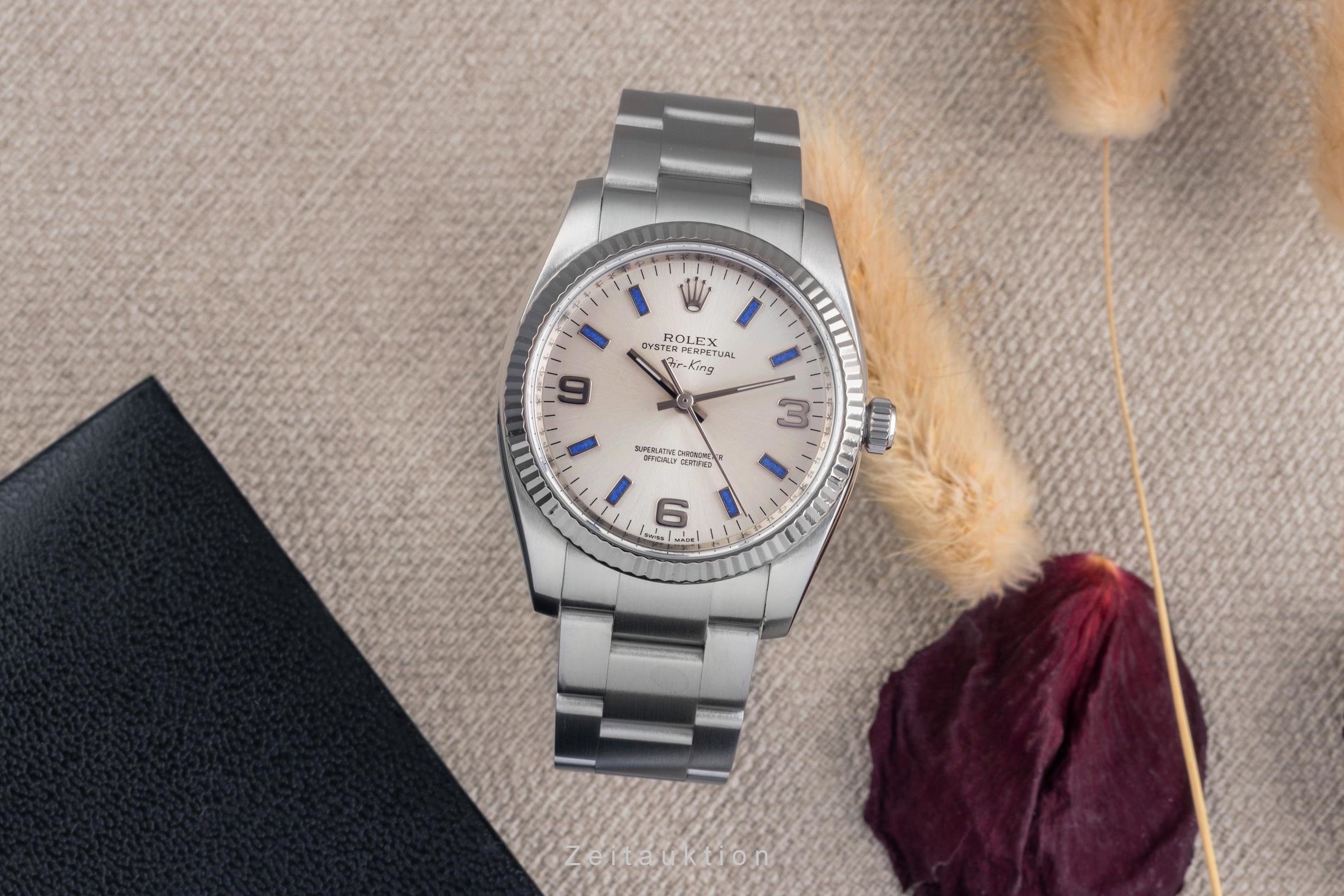 Rolex Air King Stahl / Weissgold Automatik Herren Oyster Ref.114234 Papiere 2008 [2504089]