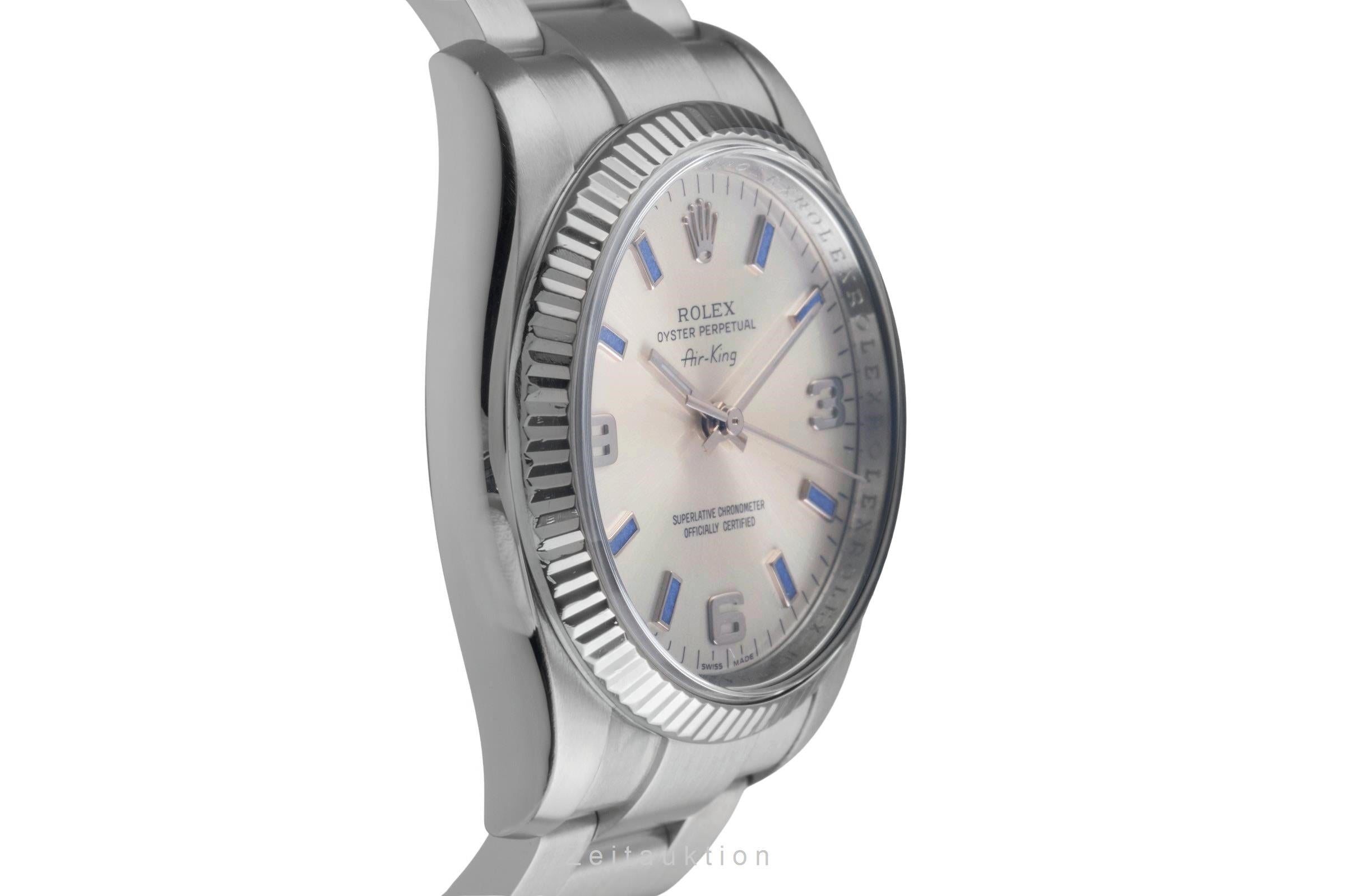 Rolex Air King Stahl / Weissgold Automatik Herren Oyster Ref.114234 Papiere 2008 [2504089]