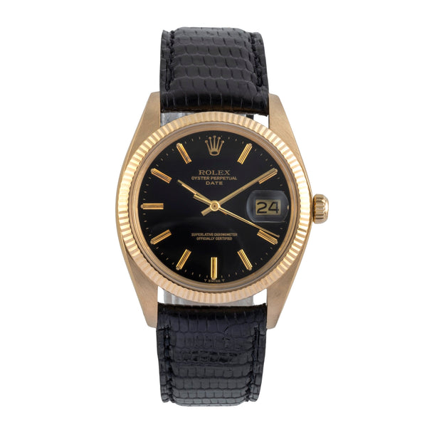 Rolex Date 18 ct gold automatic men's watch 1503 Vintage  [2504096]